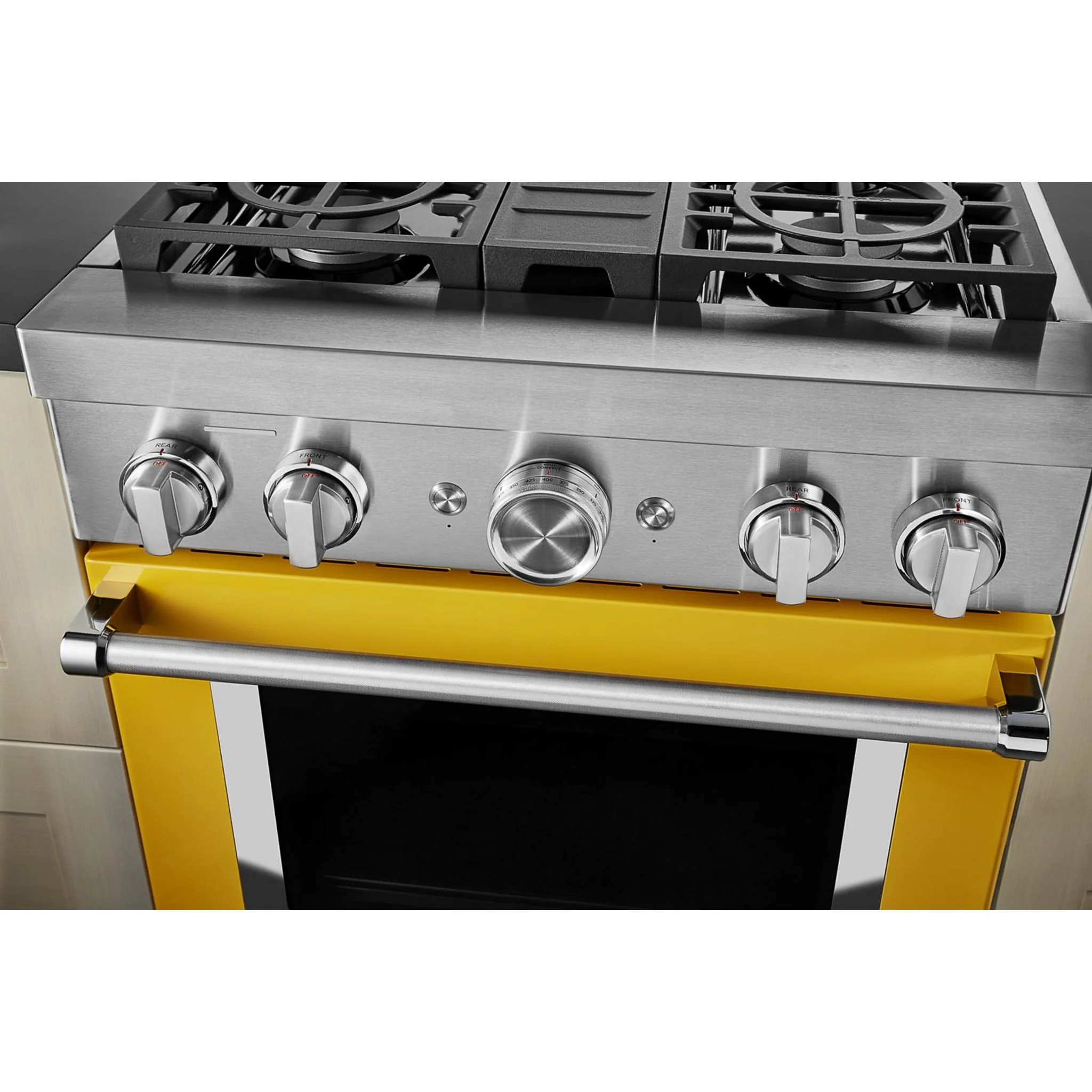 KitchenAid  30'' Smart Commercial-Style Dual Fuel Range with 4 Burners - Yellow Pepper (KFDC500JYP) - Image 10