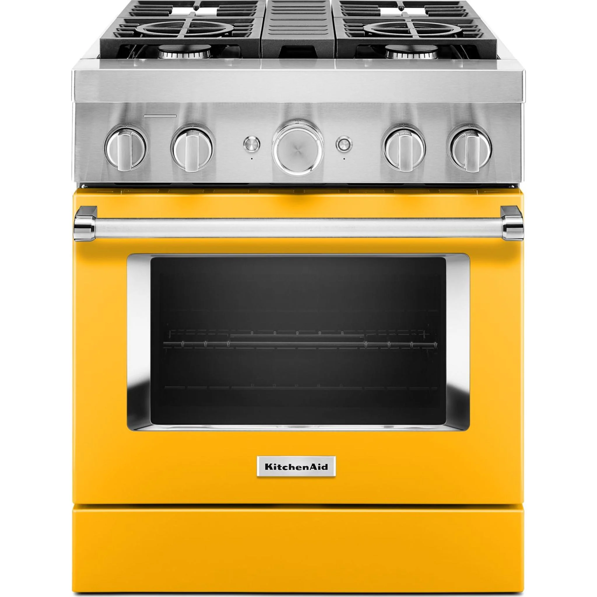 KitchenAid  30'' Smart Commercial-Style Dual Fuel Range with 4 Burners - Yellow Pepper (KFDC500JYP) - Image 38