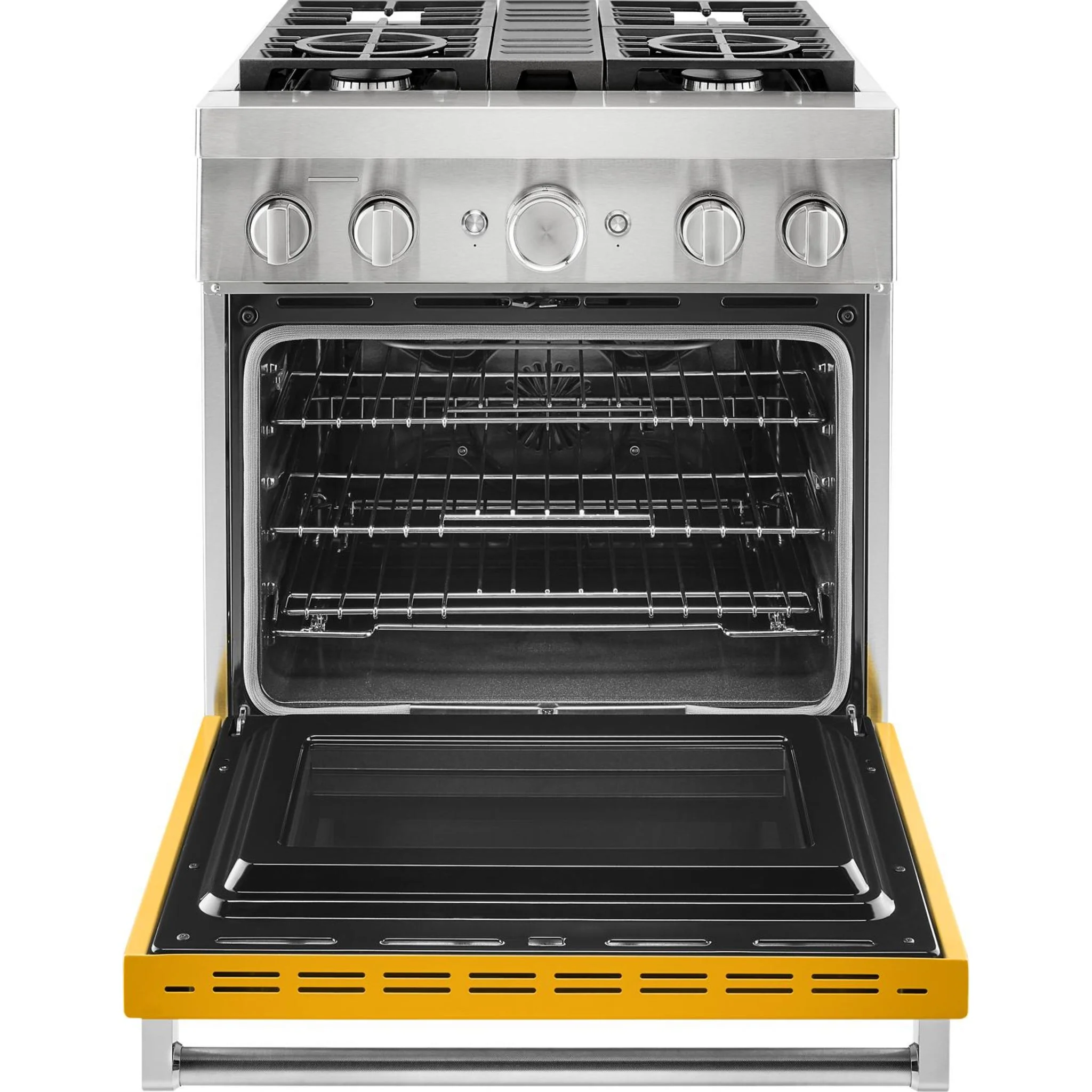 KitchenAid  30'' Smart Commercial-Style Dual Fuel Range with 4 Burners - Yellow Pepper (KFDC500JYP) - Image 40