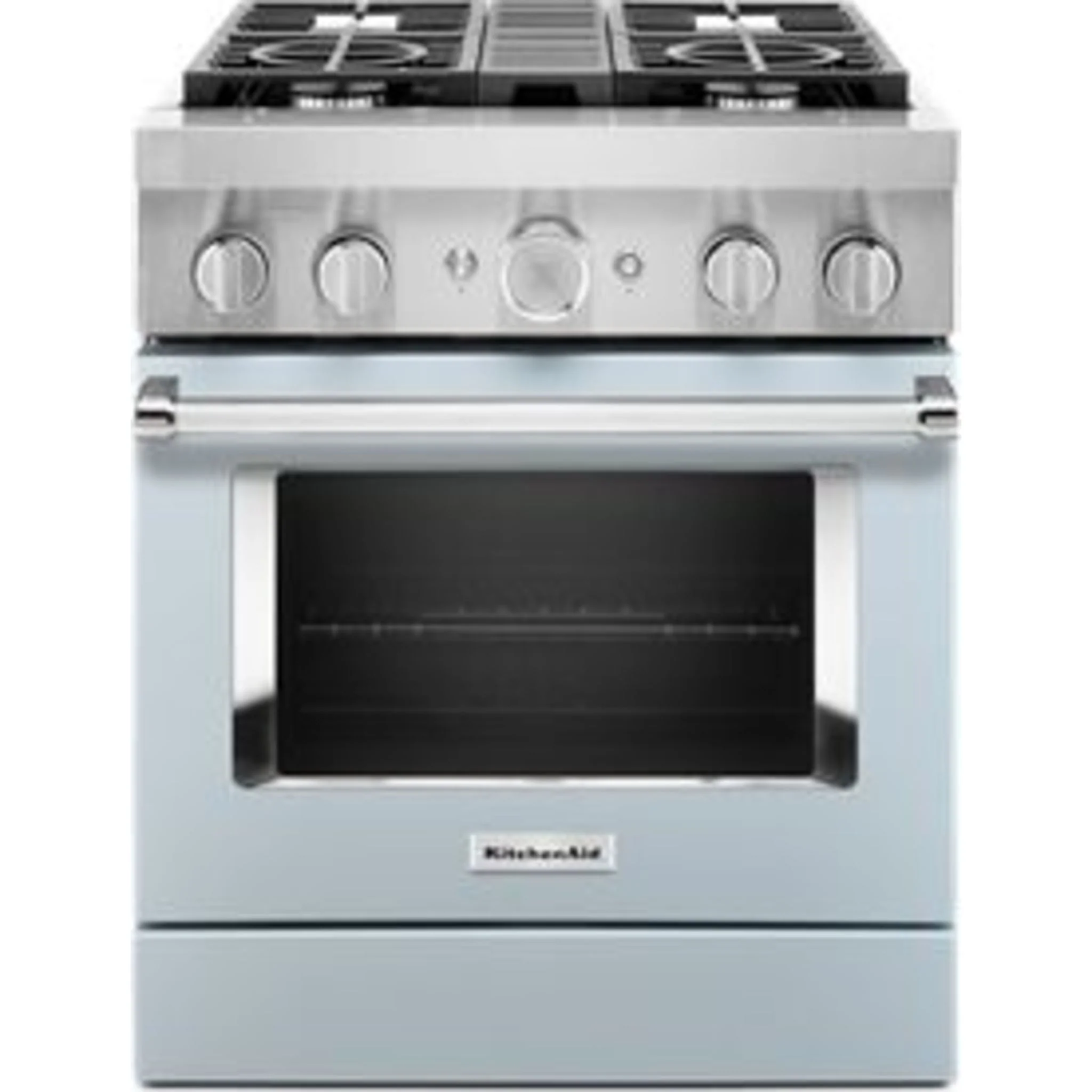 KitchenAid  30'' Smart Commercial-Style Dual Fuel Range with 4 Burners - Misty Blue (KFDC500JMB) - Image 19