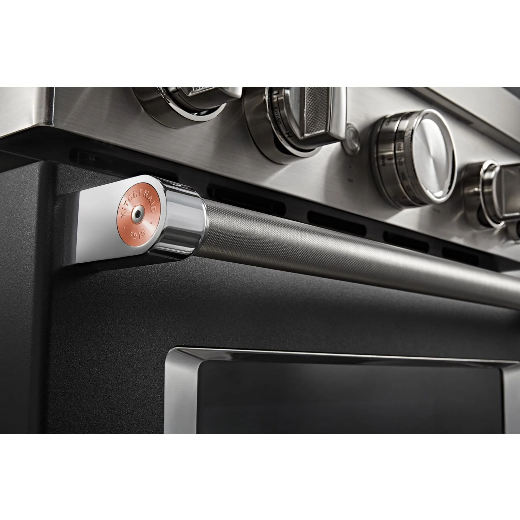 KitchenAid  30'' Smart Commercial-Style Dual Fuel Range with 4 Burners - Imperial Black (KFDC500JBK) - Image 7