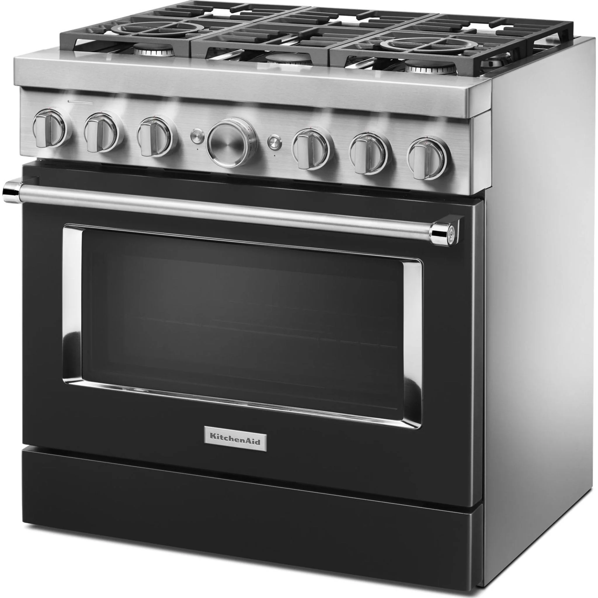 KitchenAid  36'' Smart Commercial-Style Dual Fuel Range with 6 Burners - Imperial Black (KFDC506JBK) - Image 19