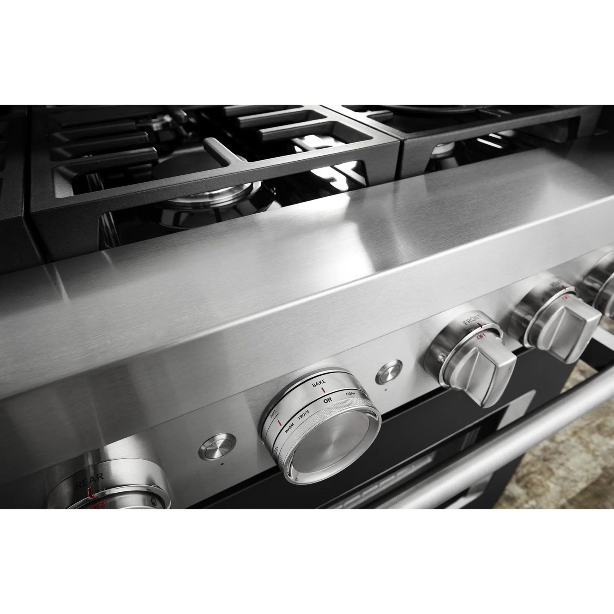 KitchenAid  36'' Smart Commercial-Style Dual Fuel Range with 6 Burners - Imperial Black (KFDC506JBK) - Image 8