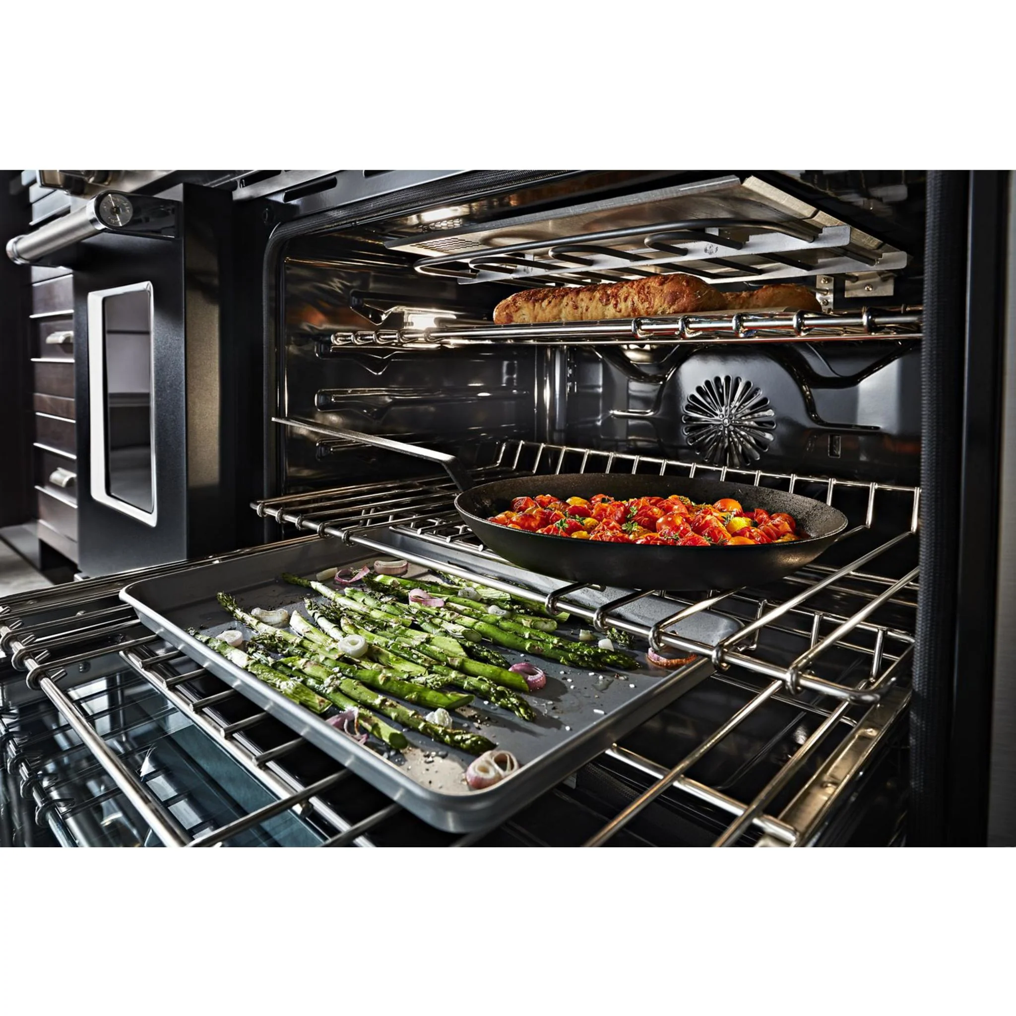 KitchenAid  48'' Smart Commercial-Style Dual Fuel Range with Griddle - Imperial Black (KFDC558JBK) - Image 40