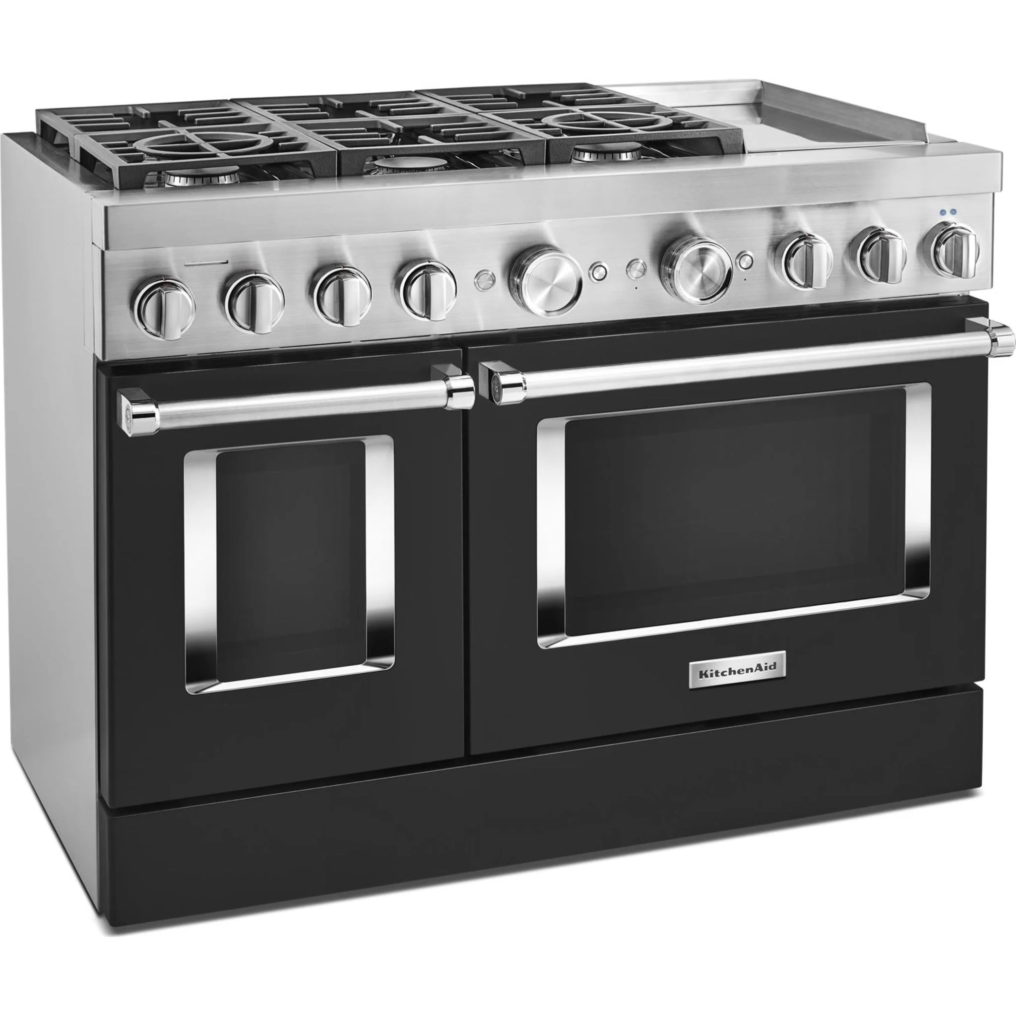 KitchenAid  48'' Smart Commercial-Style Dual Fuel Range with Griddle - Imperial Black (KFDC558JBK) - Image 54