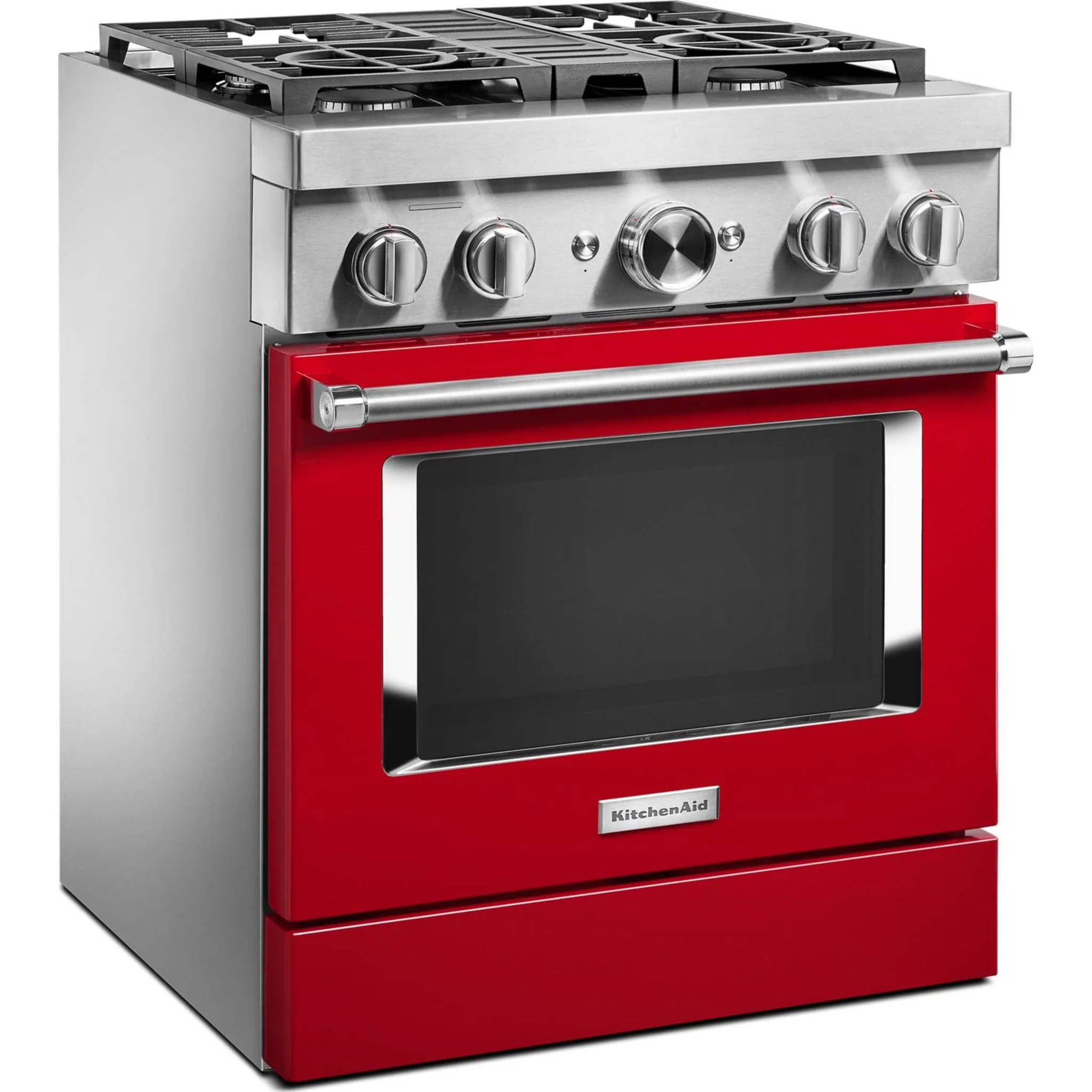 KitchenAid  30'' Smart Commercial-Style Dual Fuel Range with 4 Burners - Passion Red (KFDC500JPA) - Image 22