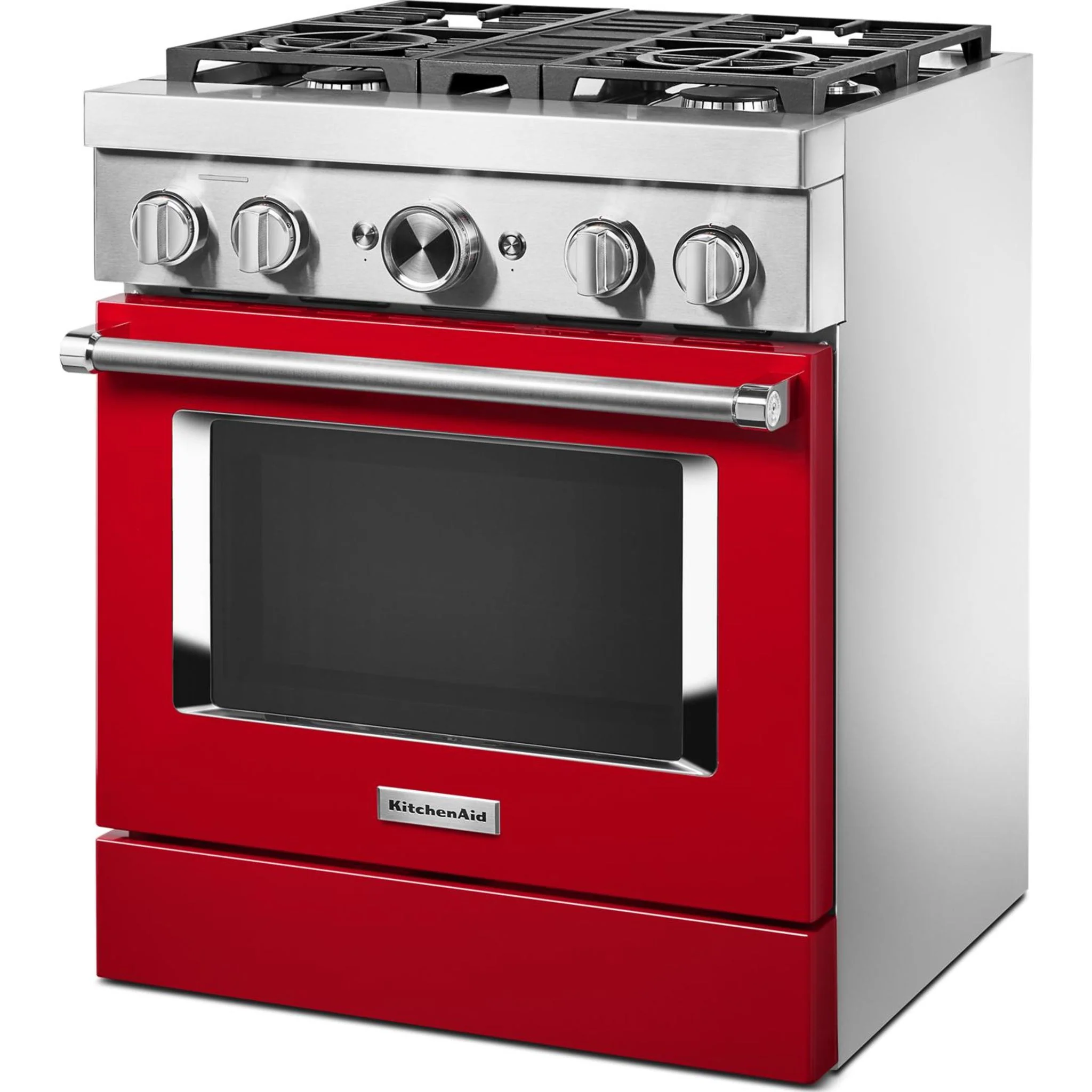 KitchenAid  30'' Smart Commercial-Style Dual Fuel Range with 4 Burners - Passion Red (KFDC500JPA) - Image 40