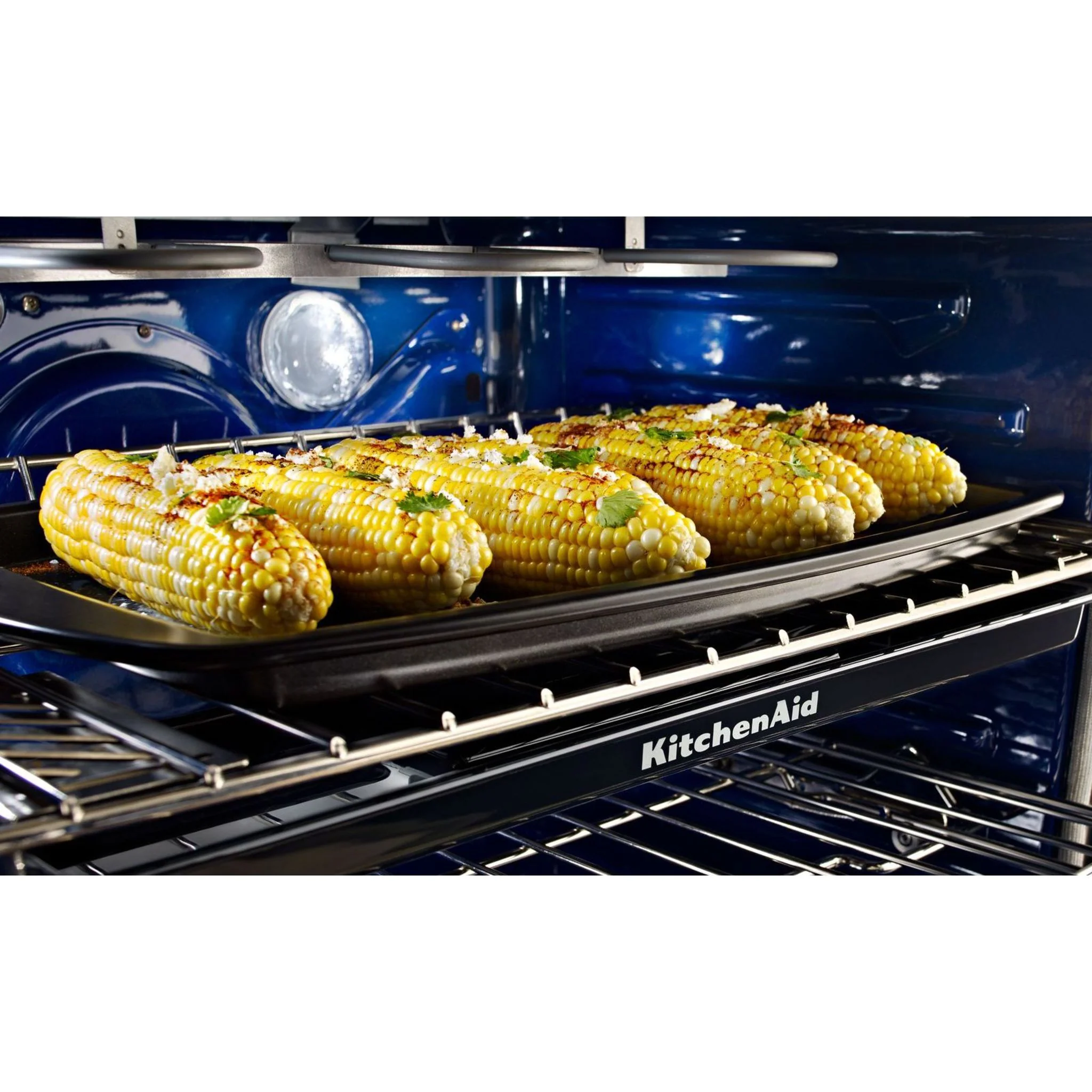 KitchenAid 30-Inch 5 Burner Dual Fuel Double Oven Convection Range -Stainless Steel (KFDD500ESS) - Image 24
