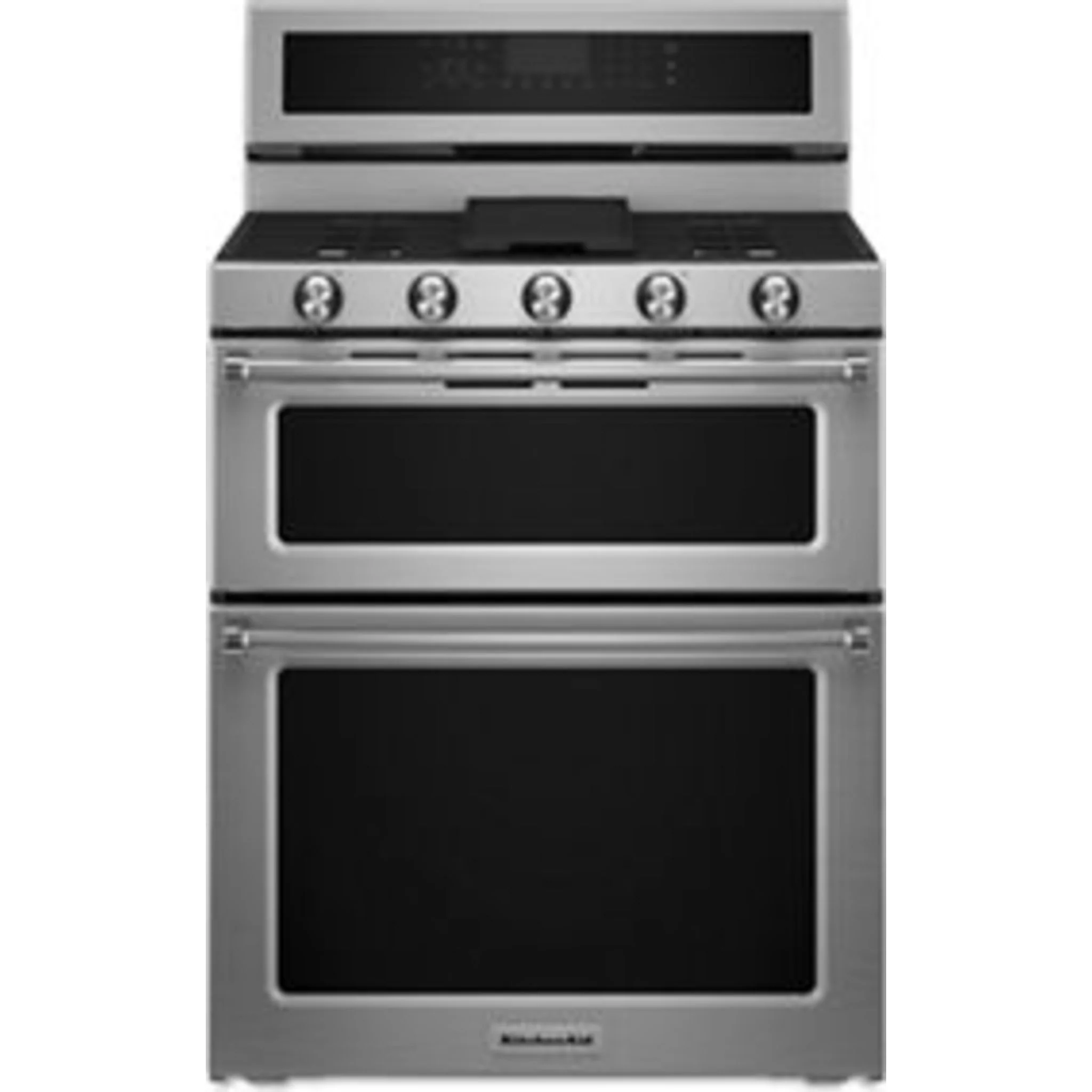 KitchenAid 30-Inch 5 Burner Dual Fuel Double Oven Convection Range -Stainless Steel (KFDD500ESS) - Image 32