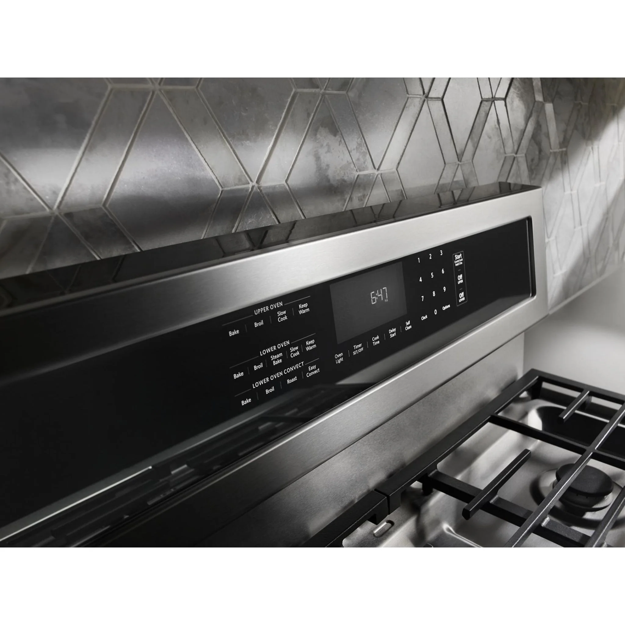 KitchenAid 30-Inch 5 Burner Dual Fuel Double Oven Convection Range -Stainless Steel (KFDD500ESS) - Image 37