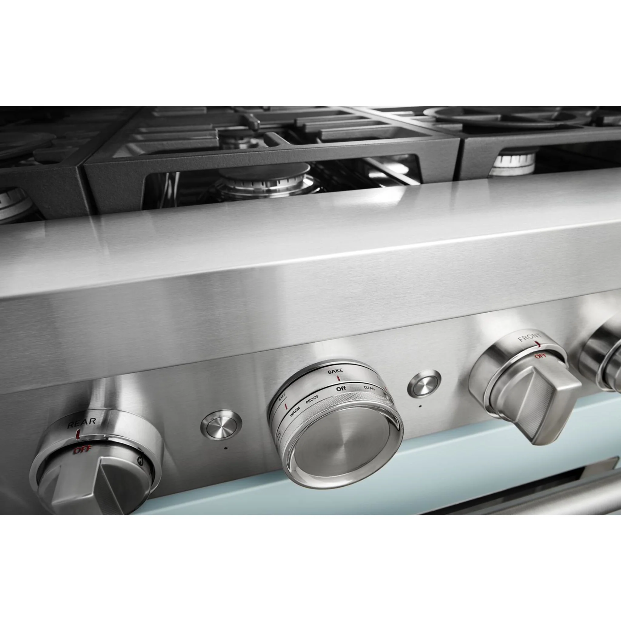 KitchenAid  36'' Smart Commercial-Style Dual Fuel Range with 6 Burners - Misty Blue (KFDC506JMB) - Image 12