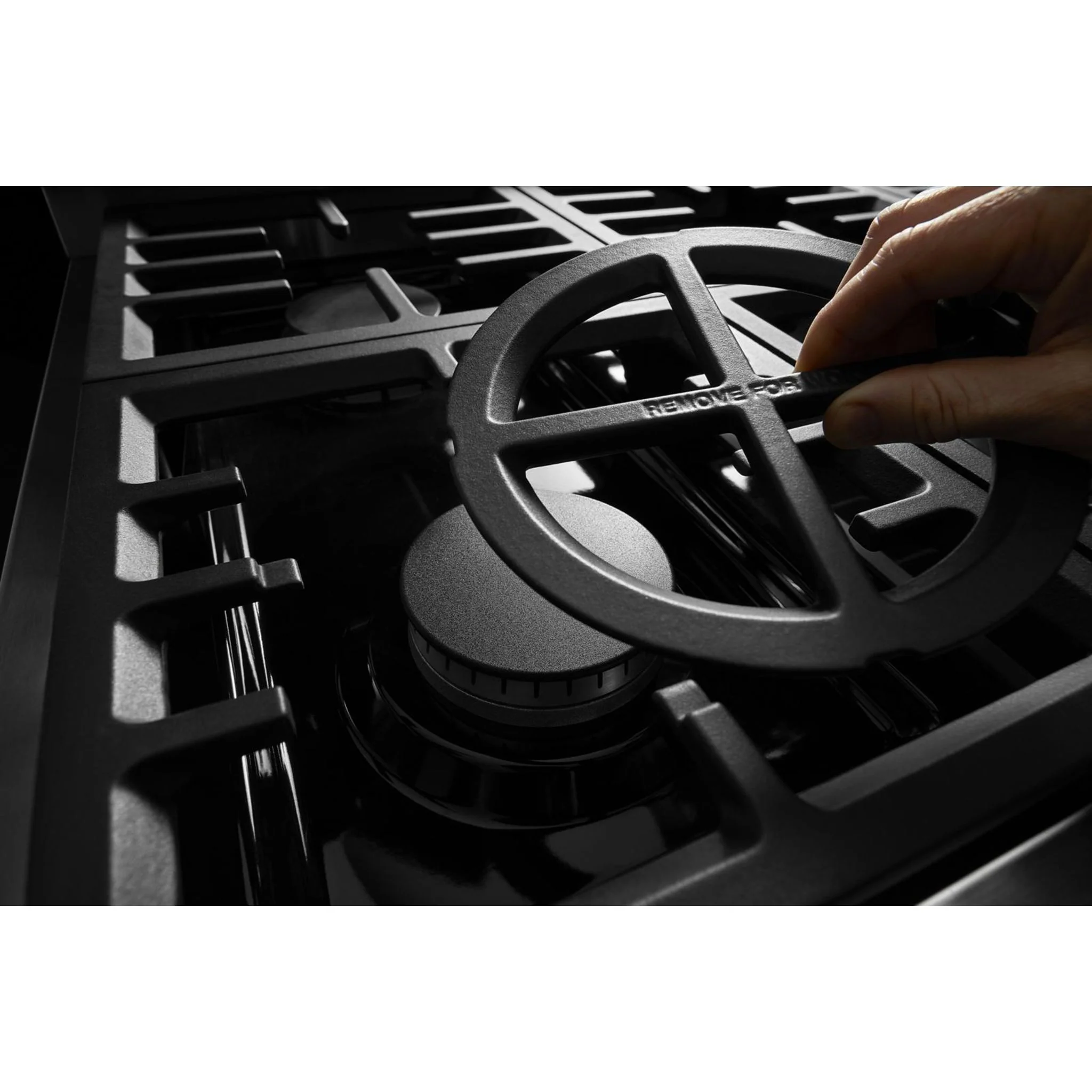 KitchenAid  36'' Smart Commercial-Style Dual Fuel Range with 6 Burners - Misty Blue (KFDC506JMB) - Image 6