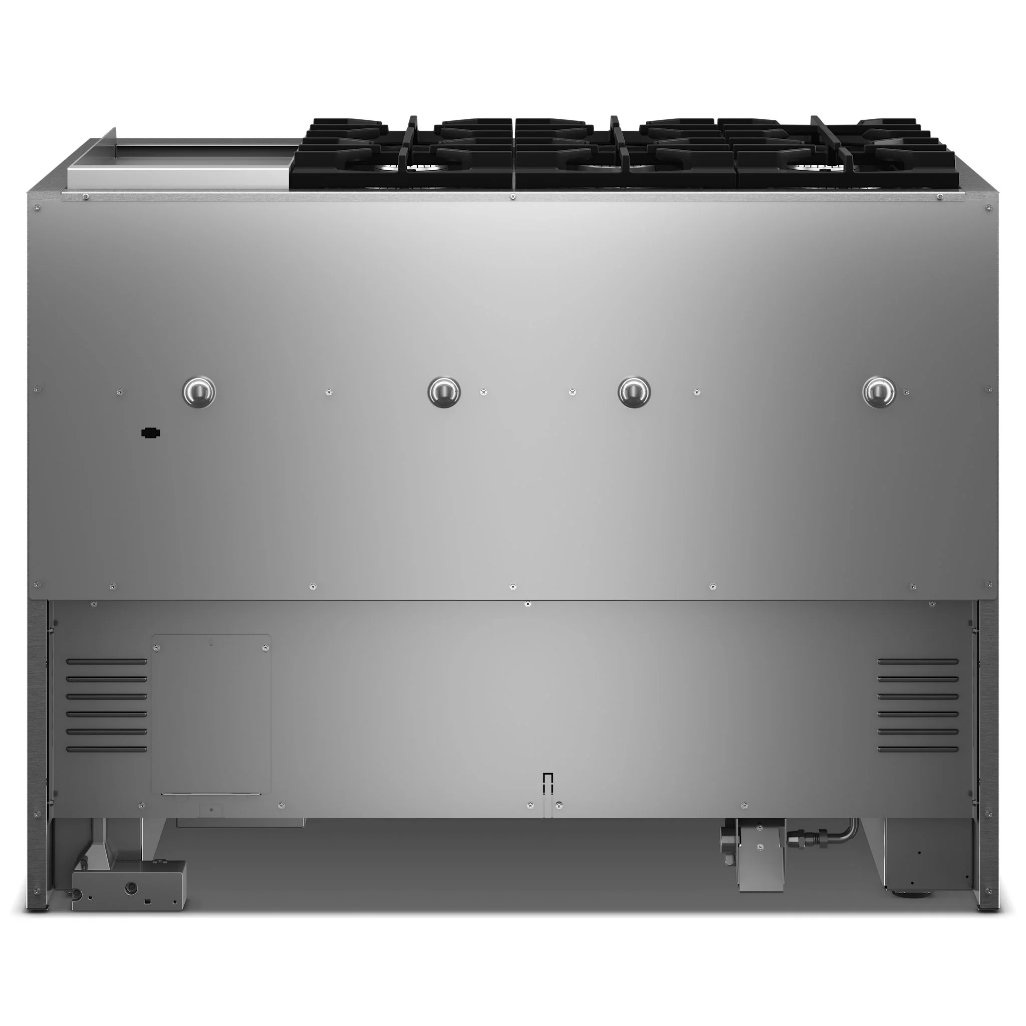 KitchenAid 48-Inch 6 Burner Commercial-Style Dual Fuel Range with Griddle -Cardamom (KFDD948SDC) - Image 5