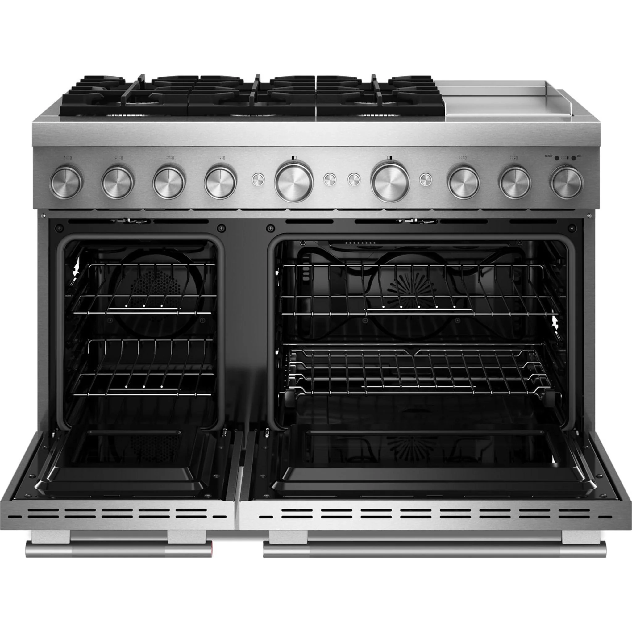 KitchenAid 48-Inch 6 Burner Commercial-Style Dual Fuel Range with Griddle -Stainless Steel (KFDD948SSS) - Image 8