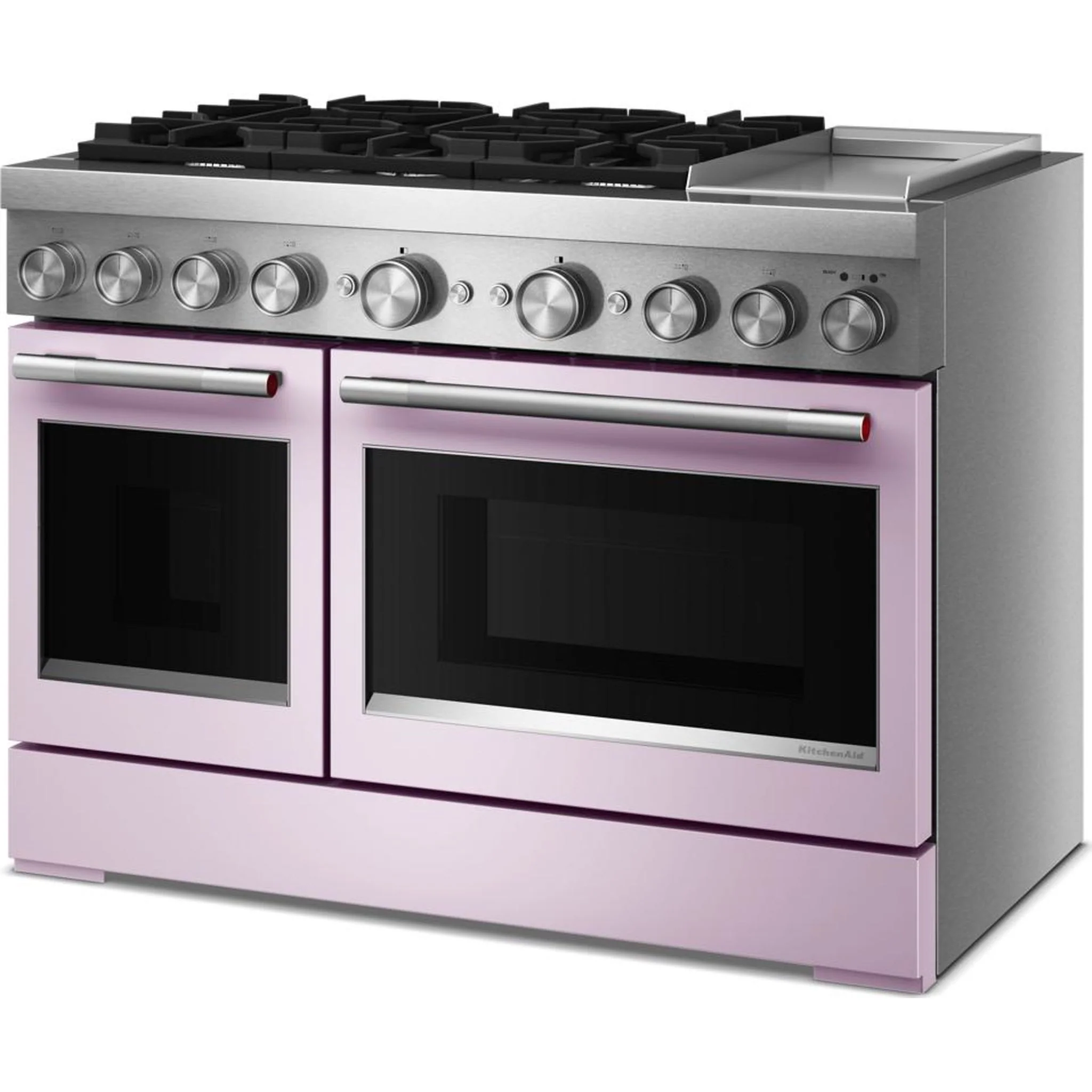 KitchenAid 48-Inch 6 Burner Commercial-Style Dual Fuel Range with Griddle -Wildflower (KFDD948SWF) - Image 3
