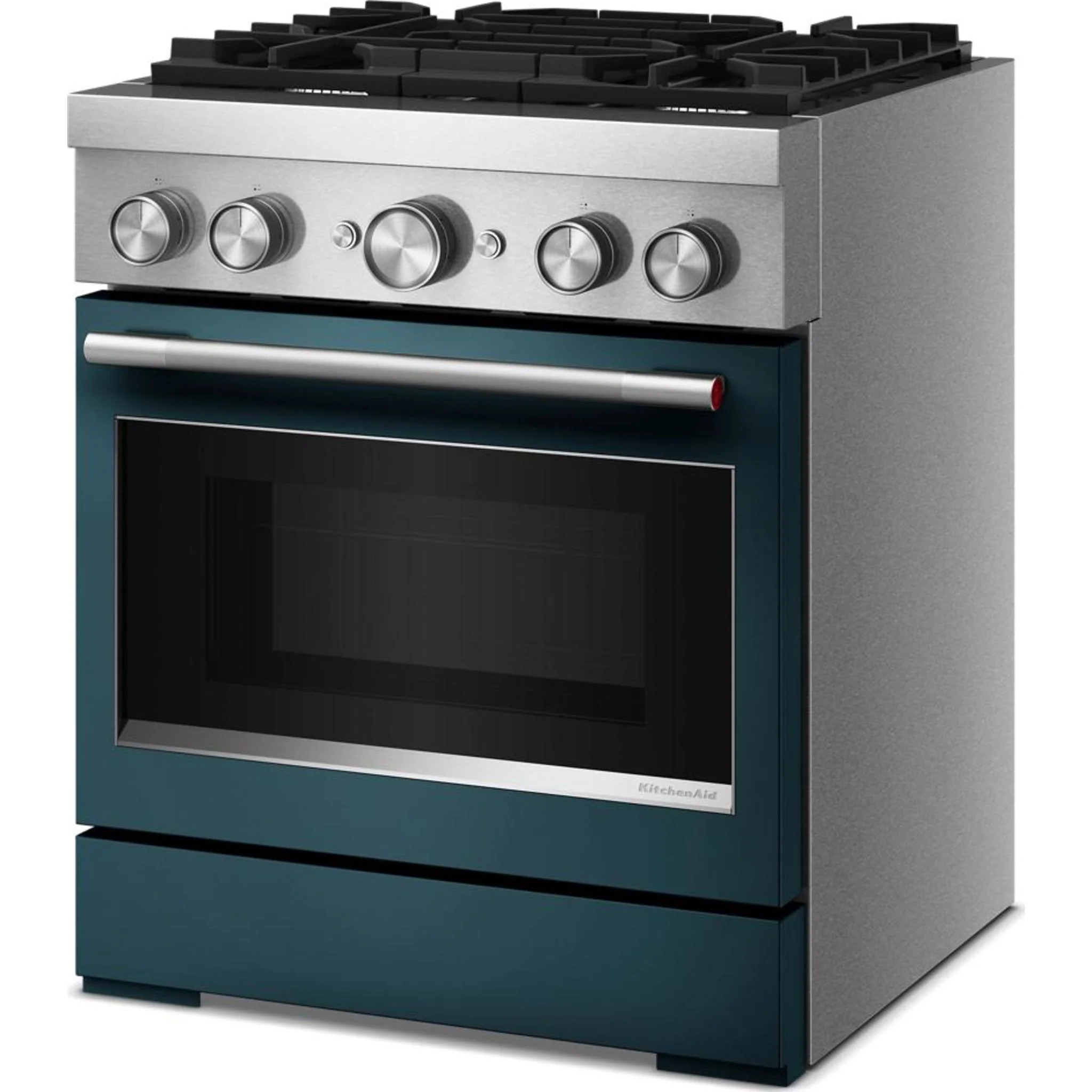 KitchenAid 30-Inch 4 Burner Commercial-Style Dual Fuel Range with No Preheat Air Fry Mode -Agave (KFDS930SAG) - Image 8