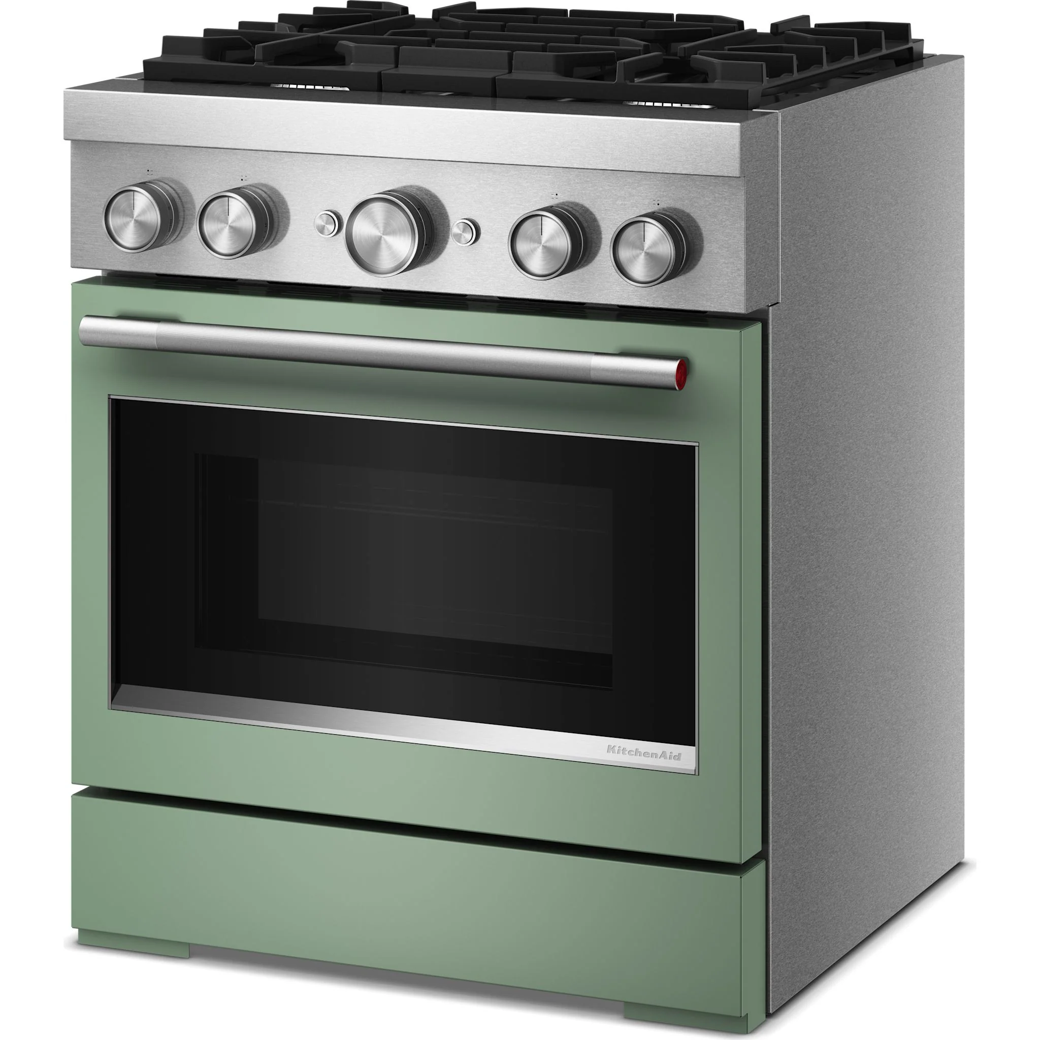 KitchenAid 30-Inch 4 Burner Commercial-Style Dual Fuel Range with No Preheat Air Fry Mode -Cardamom (KFDS930SDC) - Image 3