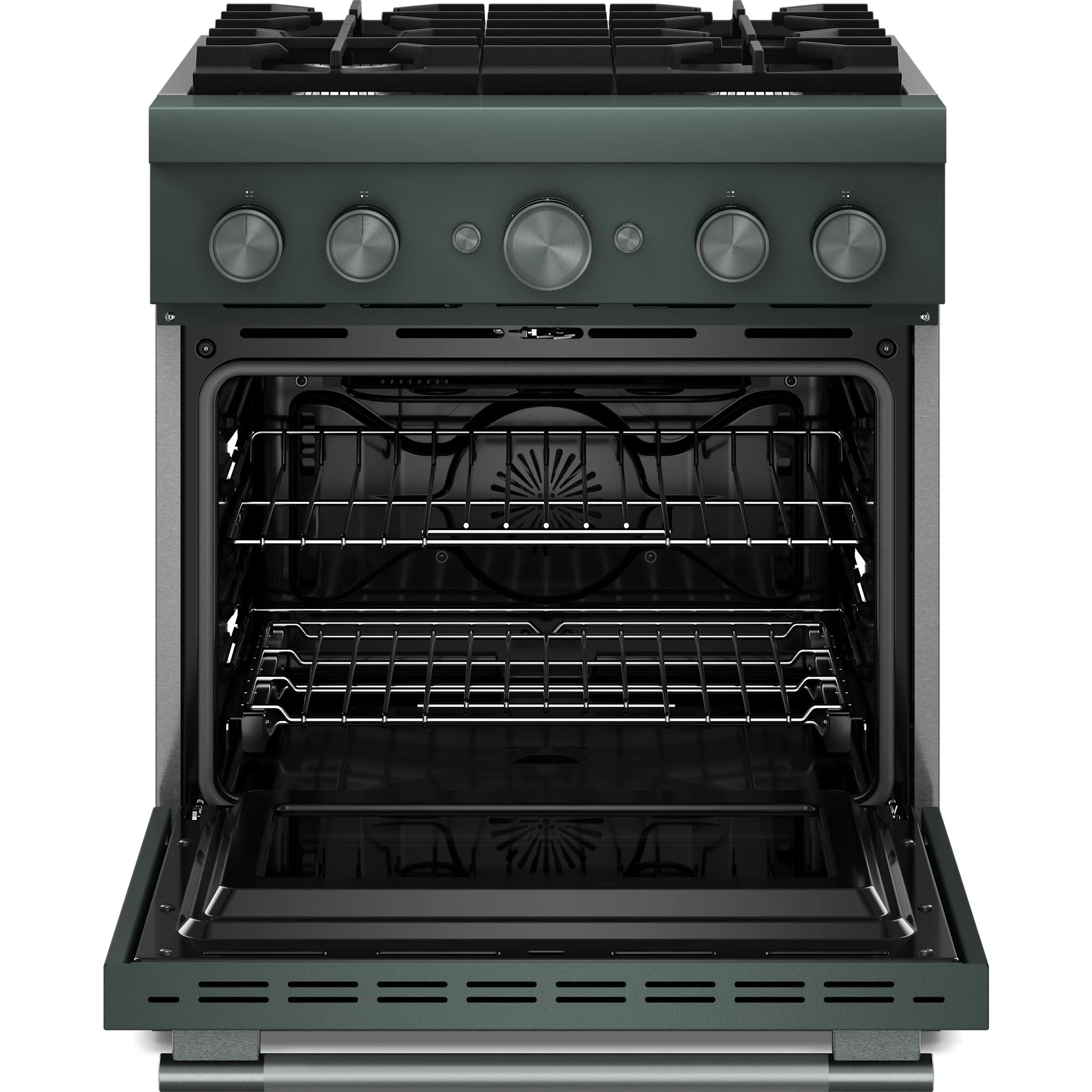 KitchenAid 30-Inch 4 Burner Commercial-Style Dual Fuel Range with No Preheat Air Fry Mode -Juniper (KFDS930SJP) - Image 6
