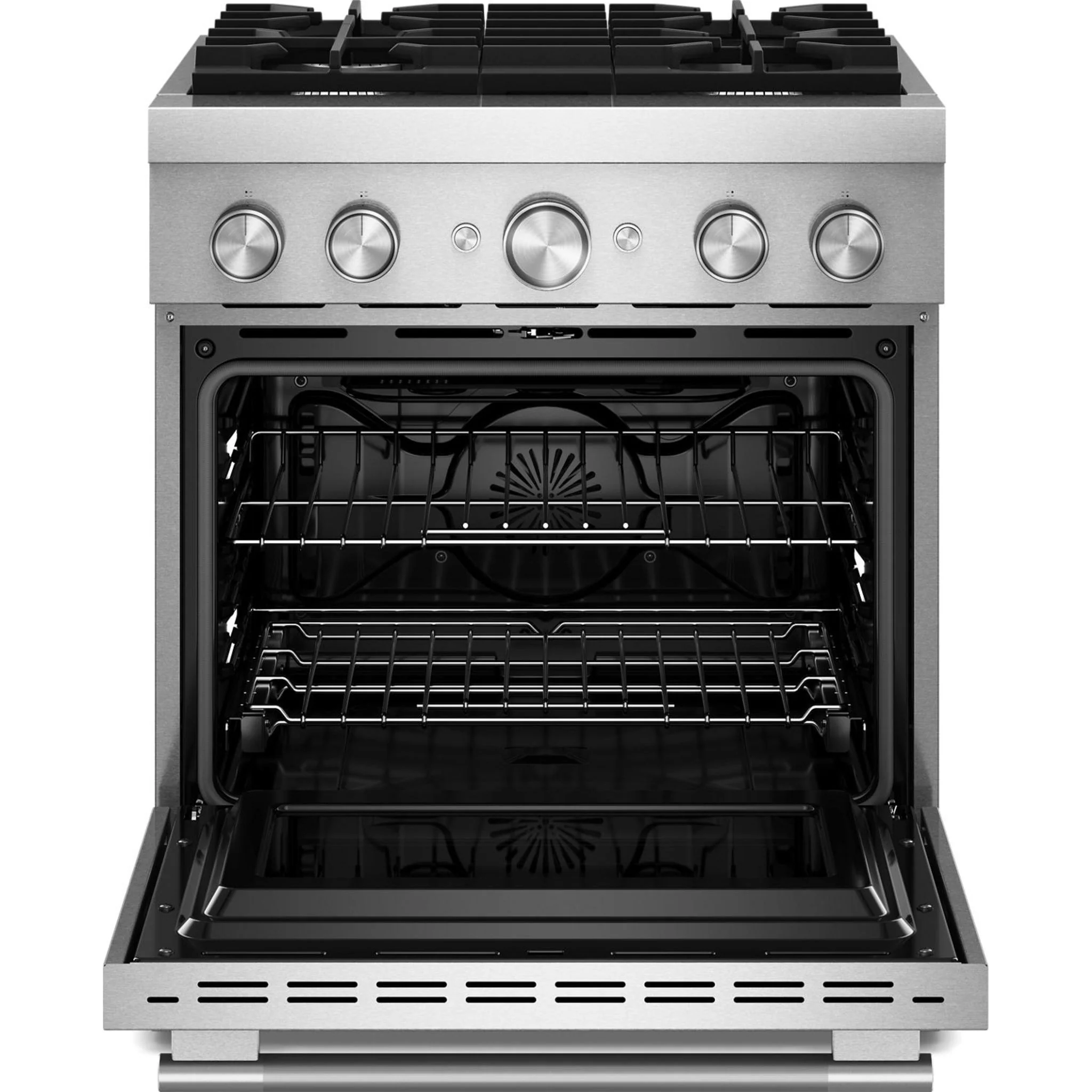 KitchenAid 30-Inch 4 Burner Commercial-Style Dual Fuel Range with No Preheat Air Fry Mode -Stainless Steel (KFDS930SSS) - Image 4