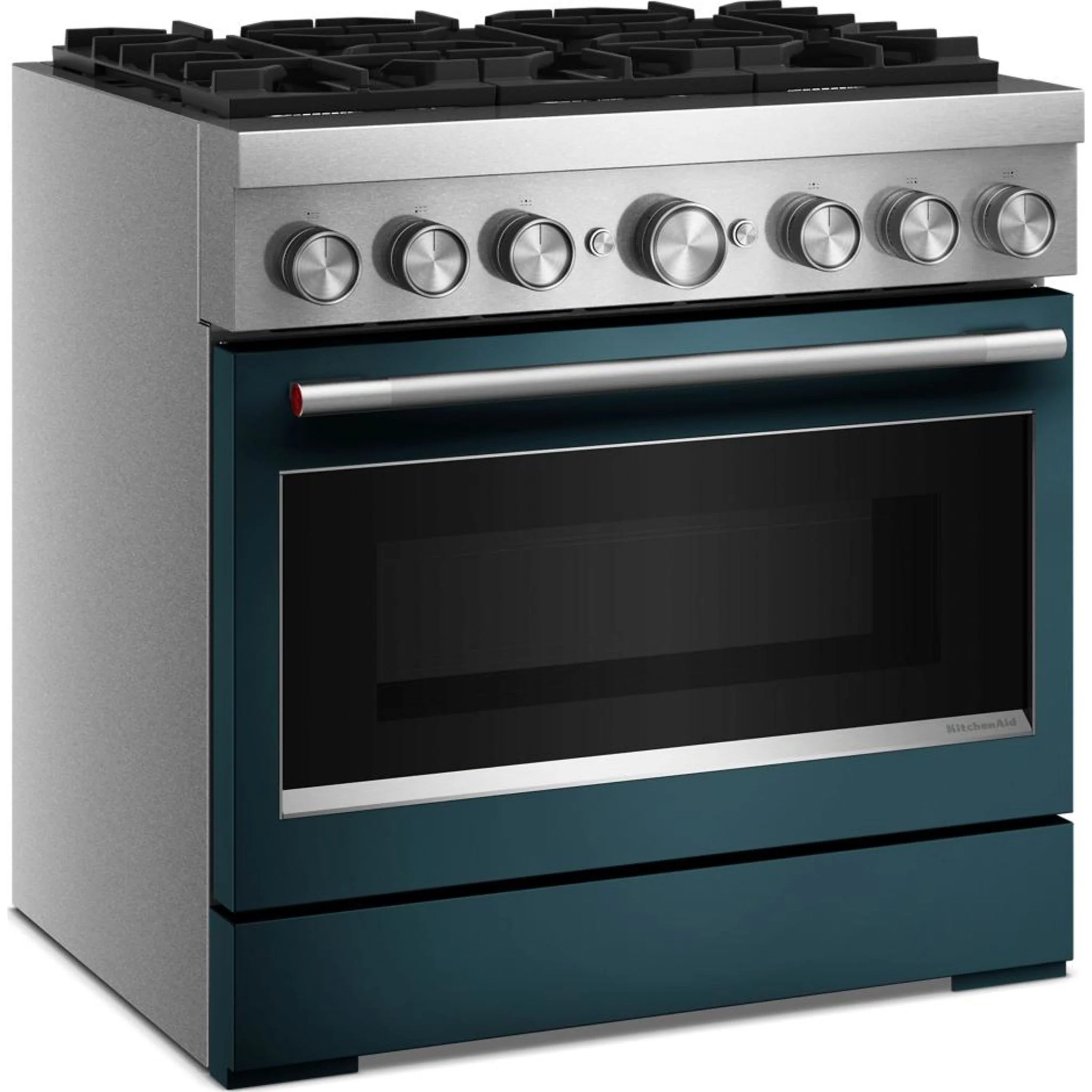 KitchenAid 36-Inch 6 Burner Commercial-Style Dual Fuel Range with No Preheat Air Fry Mode -Agave (KFDS936SAG) - Image 5
