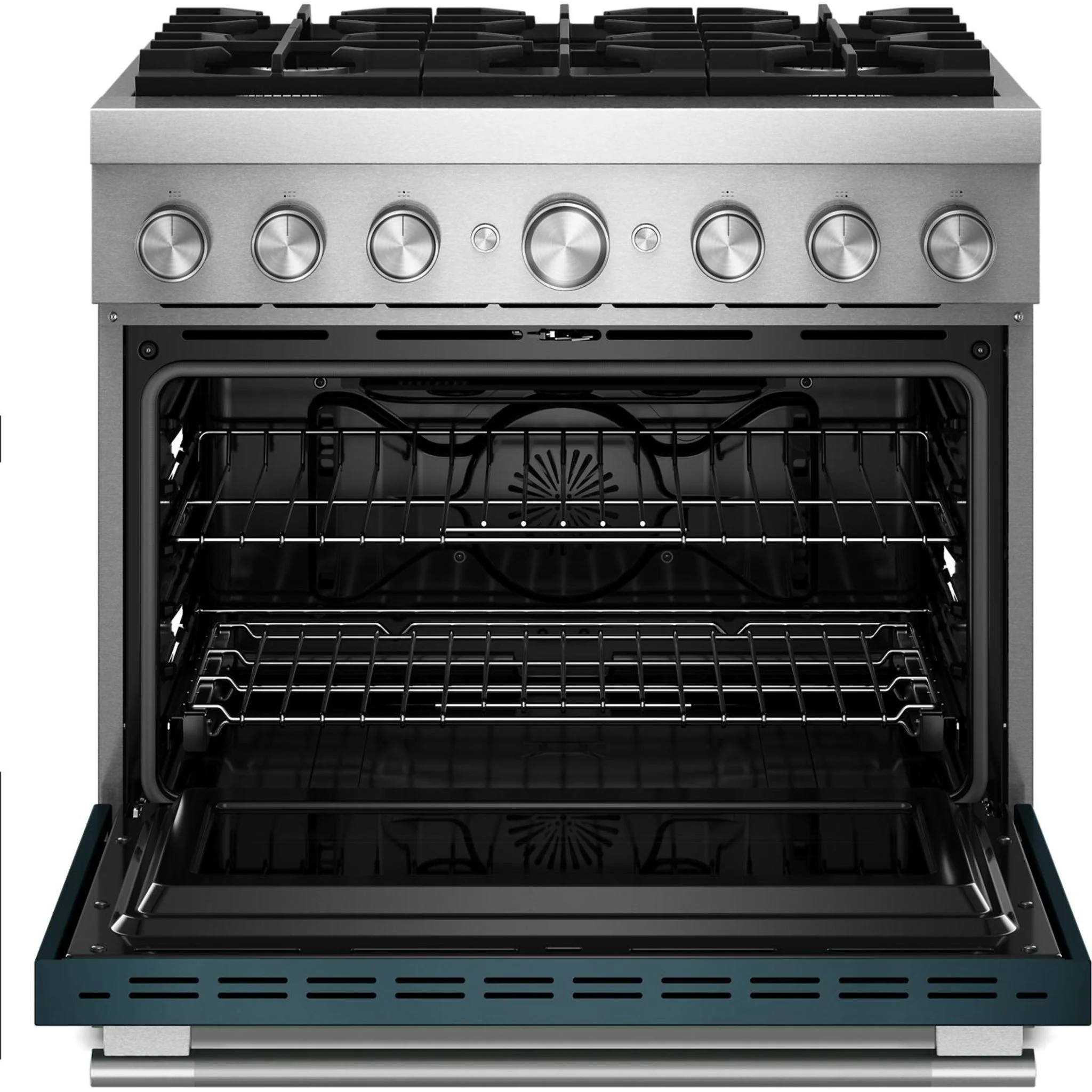 KitchenAid 36-Inch 6 Burner Commercial-Style Dual Fuel Range with No Preheat Air Fry Mode -Agave (KFDS936SAG) - Image 6