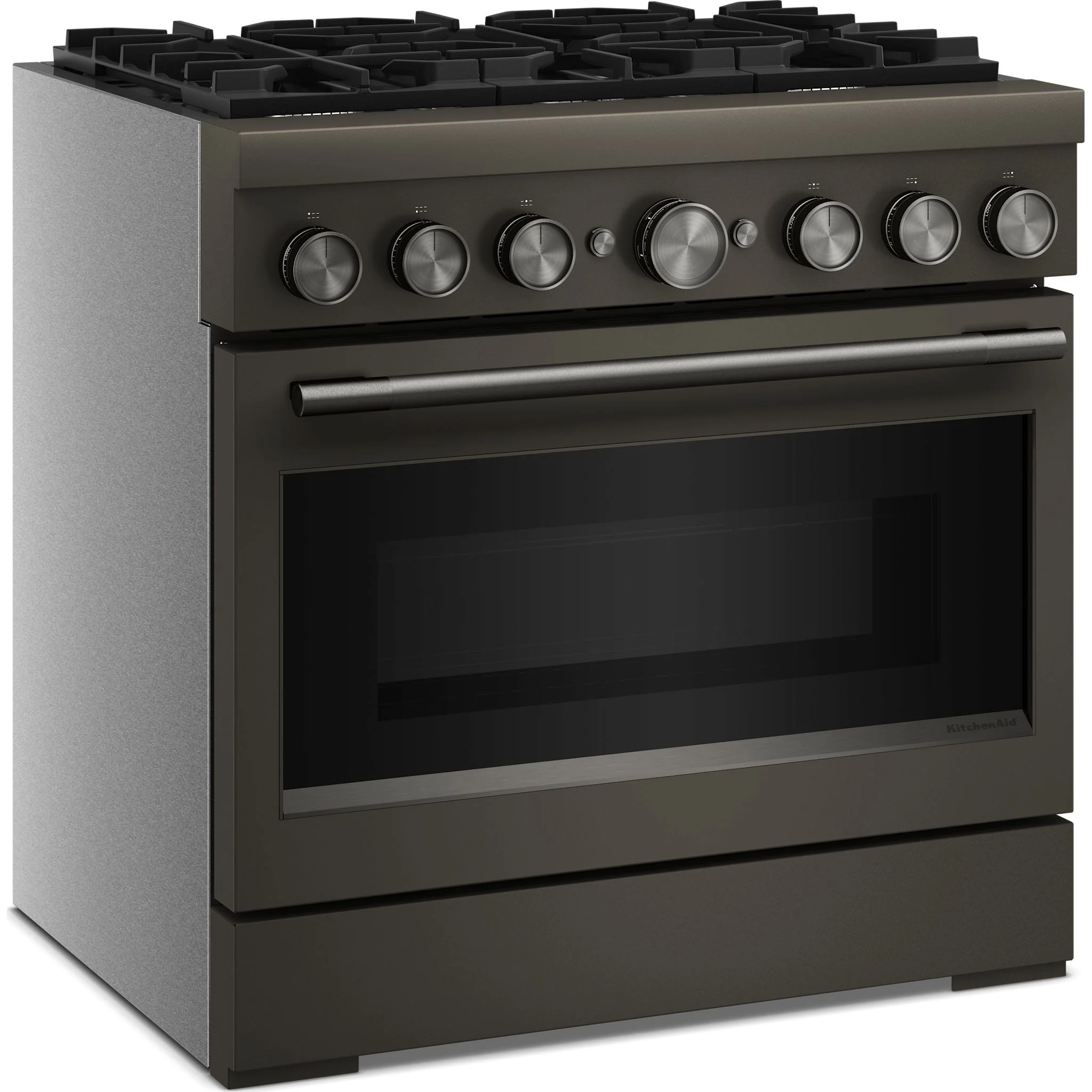 KitchenAid 36-Inch 6 Burner Commercial-Style Dual Fuel Range with No Preheat Air Fry Mode -Black Ore (KFDS936SBE) - Image 2