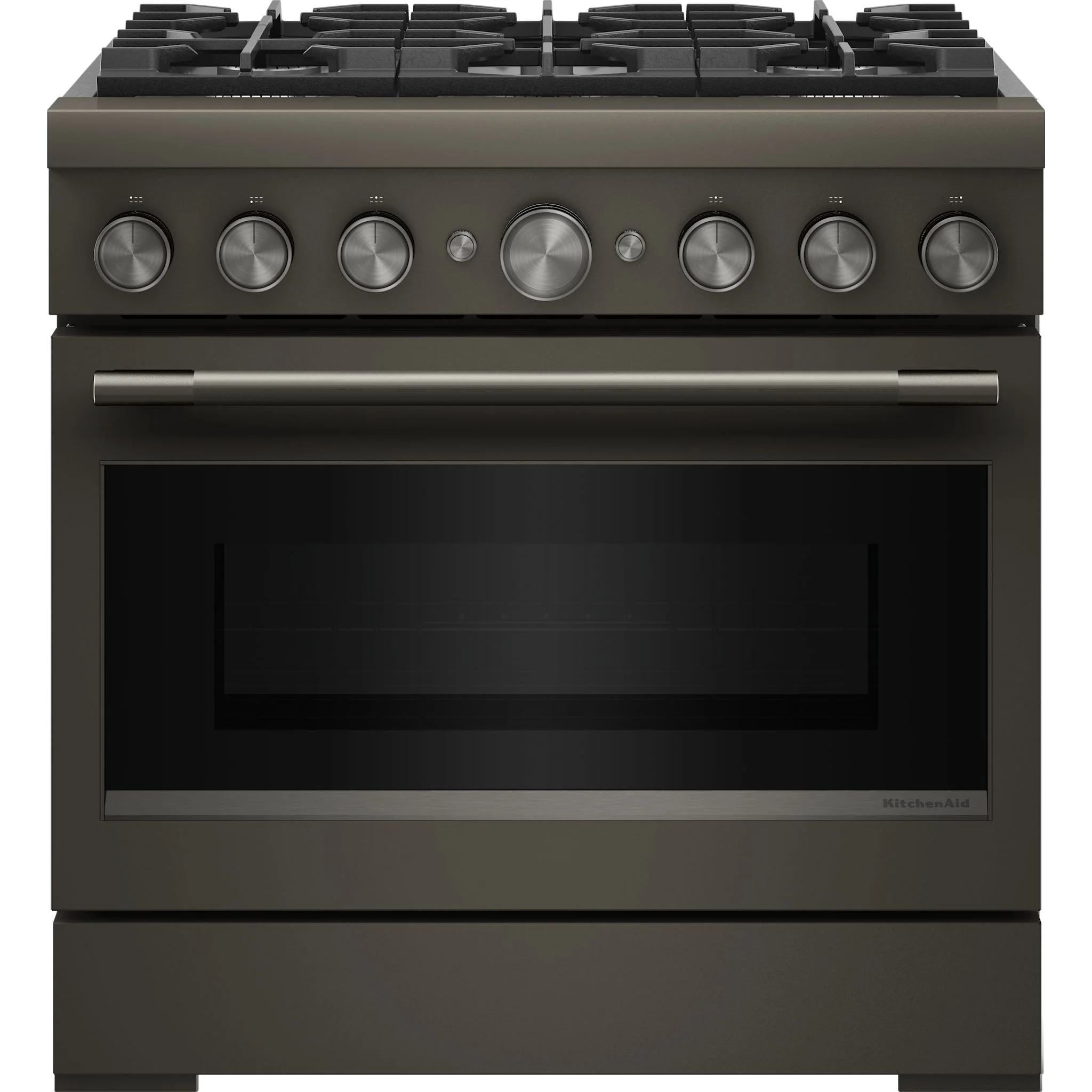 KitchenAid 36-Inch 6 Burner Commercial-Style Dual Fuel Range with No Preheat Air Fry Mode -Black Ore (KFDS936SBE) - Image 4
