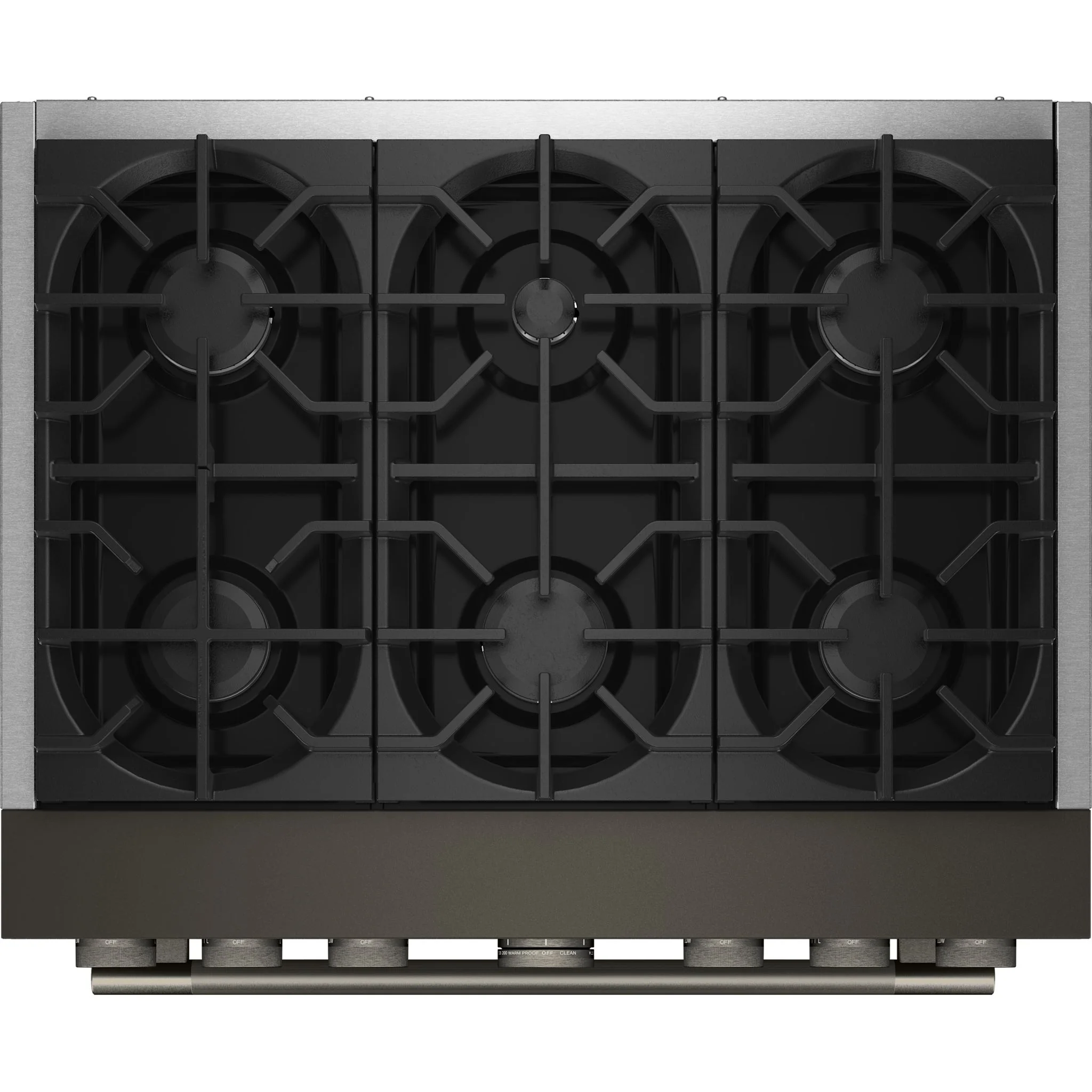 KitchenAid 36-Inch 6 Burner Commercial-Style Dual Fuel Range with No Preheat Air Fry Mode -Black Ore (KFDS936SBE) - Image 6