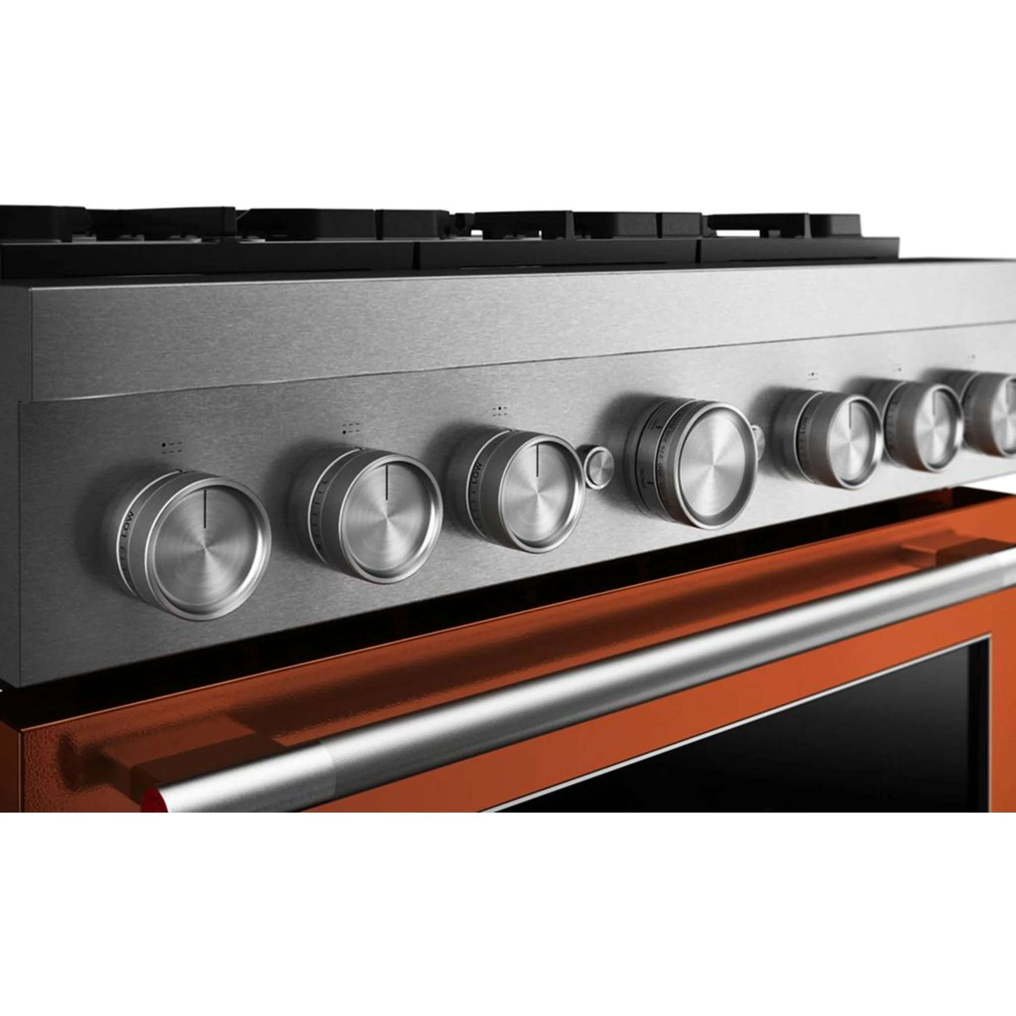 KitchenAid 36-Inch 6 Burner Commercial-Style Dual Fuel Range with No Preheat Air Fry Mode -Scorched Orange (KFDS936SSC) - Image 6
