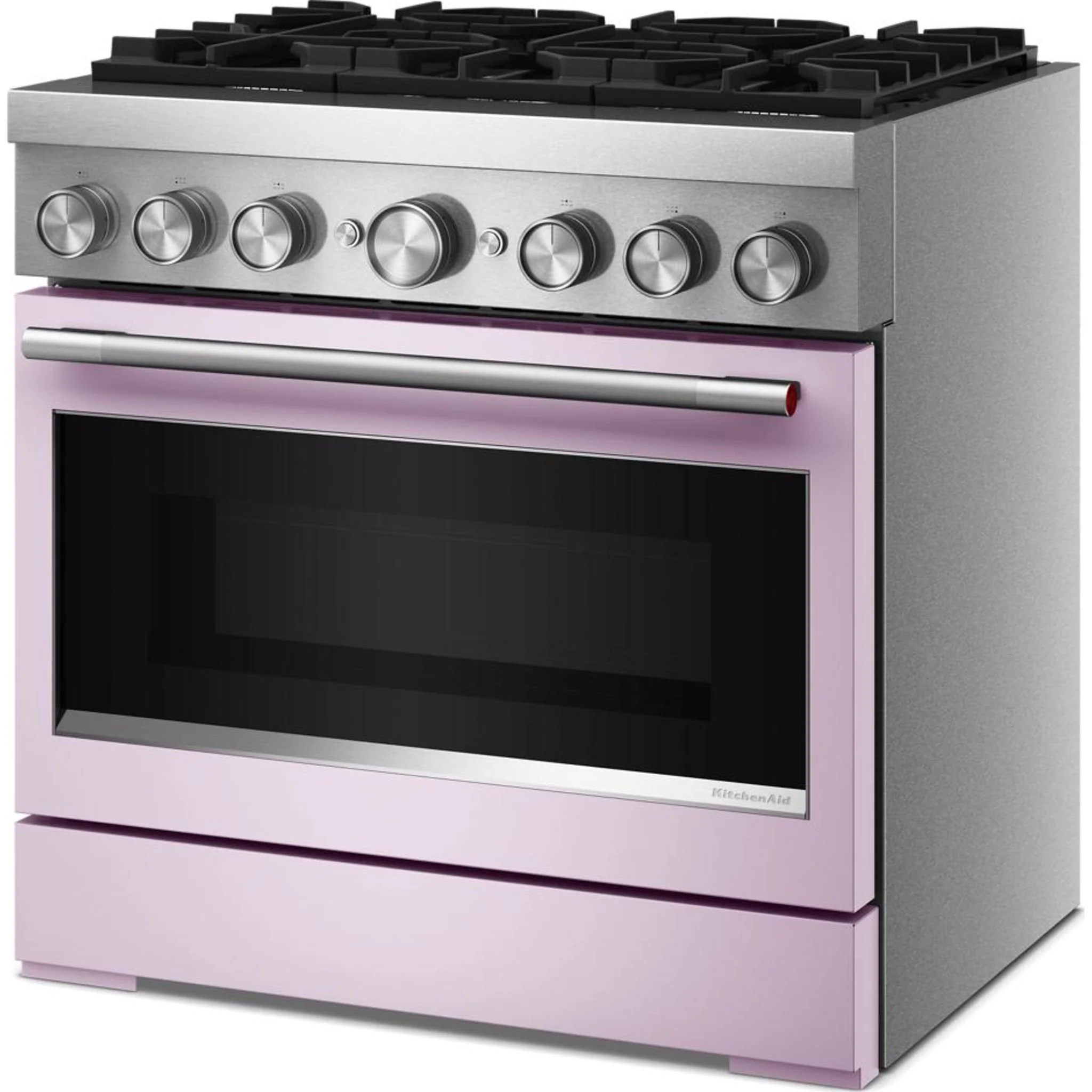 KitchenAid 36-Inch 6 Burner Commercial-Style Dual Fuel Range with No Preheat Air Fry Mode -Wildflower (KFDS936SWF) - Image 2