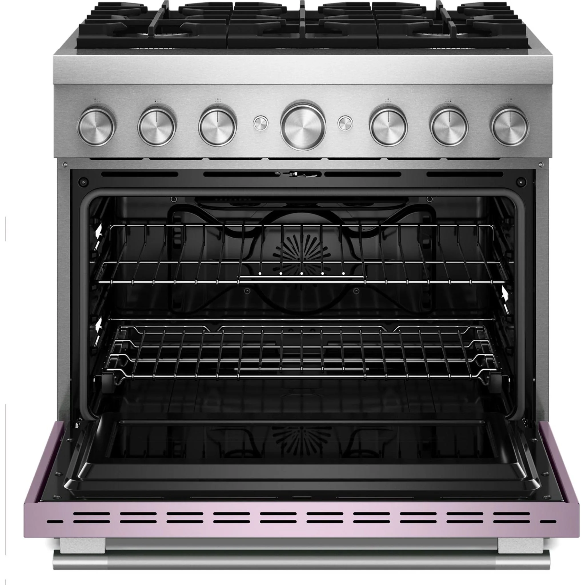 KitchenAid 36-Inch 6 Burner Commercial-Style Dual Fuel Range with No Preheat Air Fry Mode -Wildflower (KFDS936SWF) - Image 6