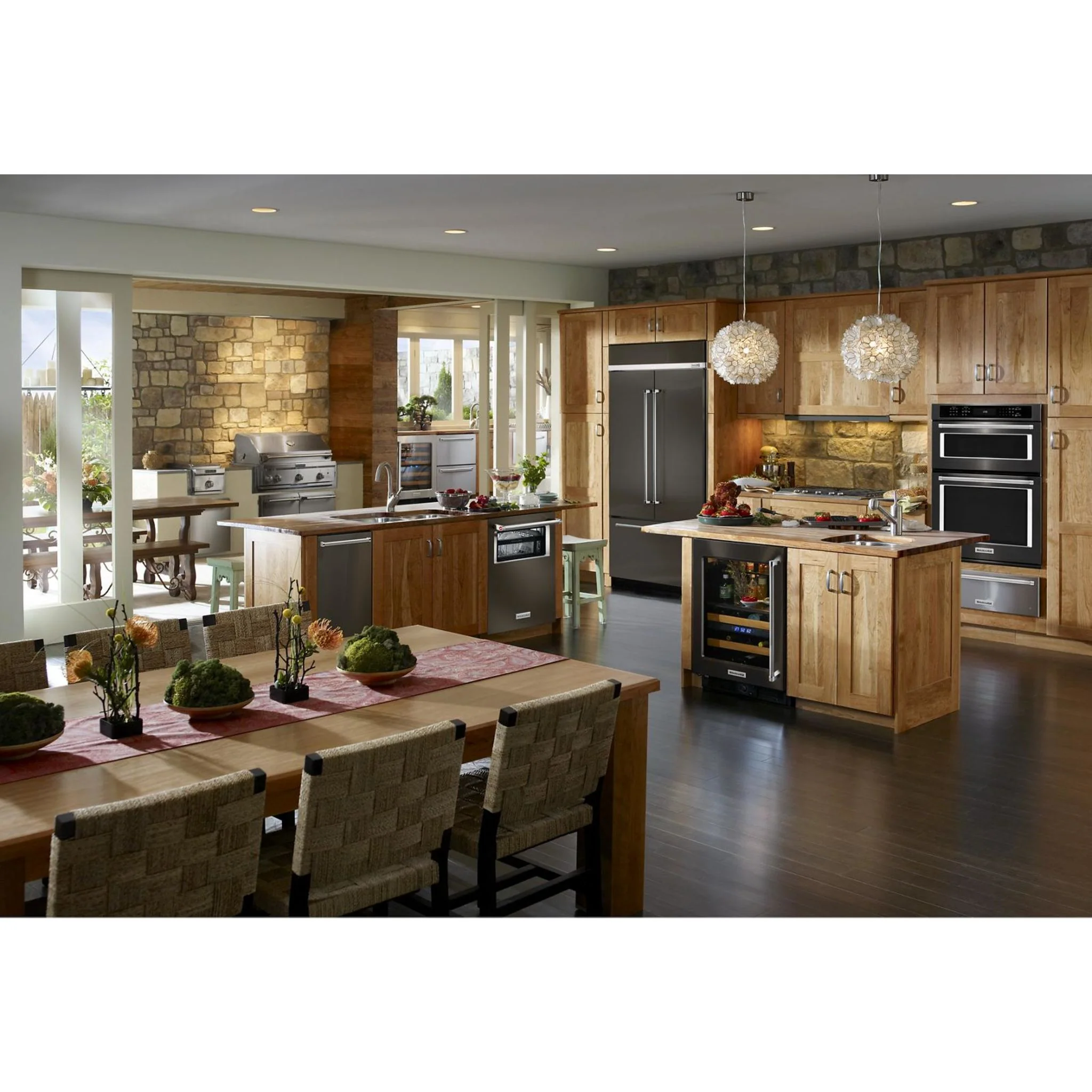 KitchenAid 24.2 cu.ft. 42" Width Built-In Stainless French Door Refrigerator with Platinum Interior Design - Black Stainless Steel with PrintShield™ Finish (KBFN502EBS) - Image 18