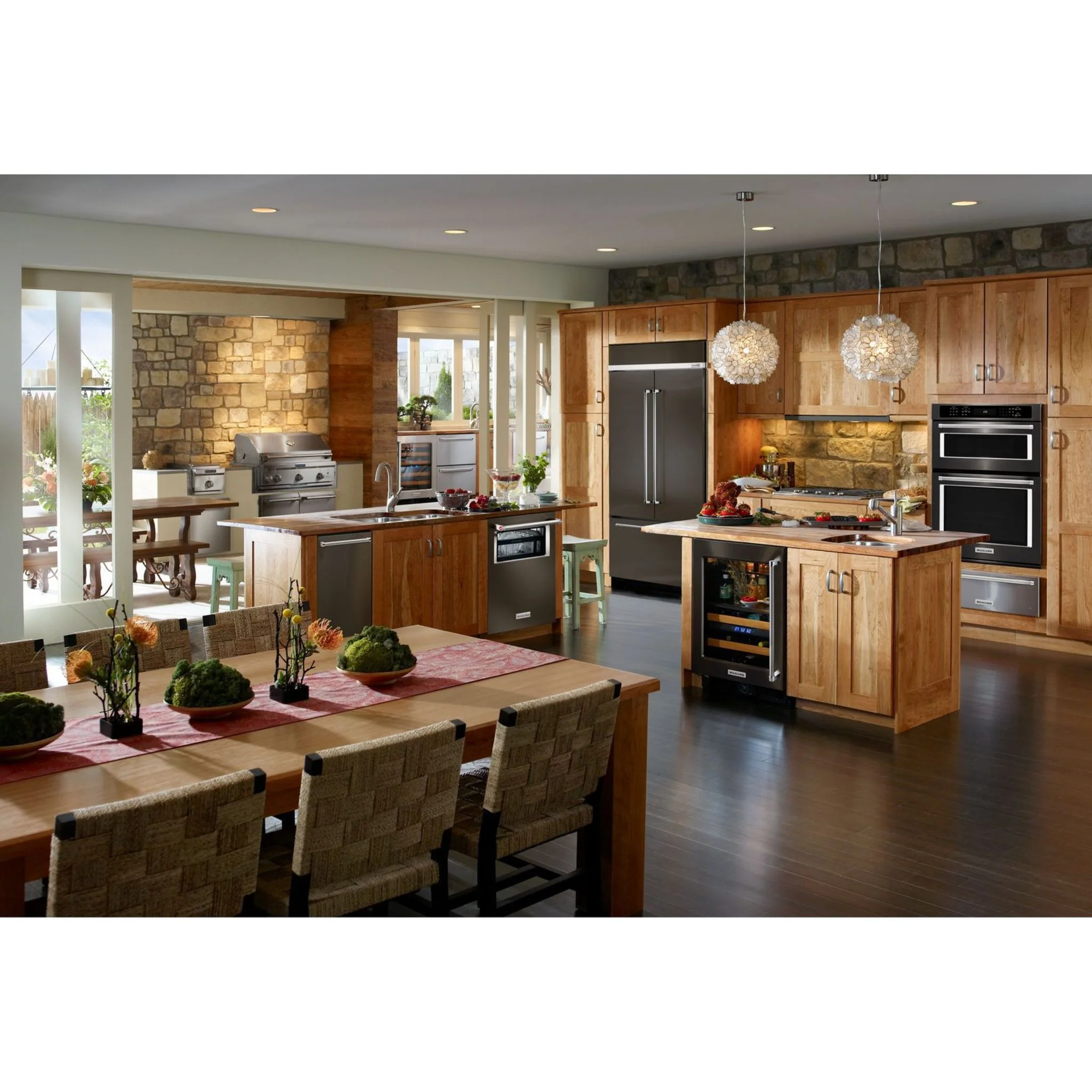 KitchenAid 24.2 cu.ft. 42" Width Built-In Stainless French Door Refrigerator with Platinum Interior Design - Black Stainless Steel with PrintShield™ Finish (KBFN502EBS) - Image 6