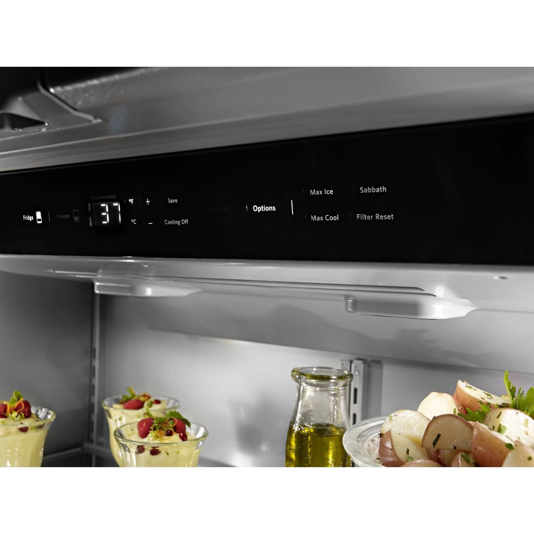 KitchenAid 24.2 cu.ft. 42" Width Built-In Stainless French Door Refrigerator with Platinum Interior Design - Stainless Steel (KBFN502ESS) - Image 22