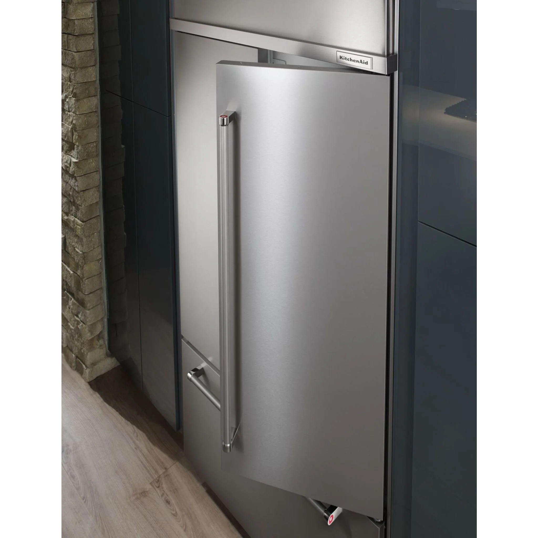 KitchenAid 24.2 cu.ft. 42" Width Built-In Stainless French Door Refrigerator with Platinum Interior Design - Stainless Steel (KBFN502ESS) - Image 7