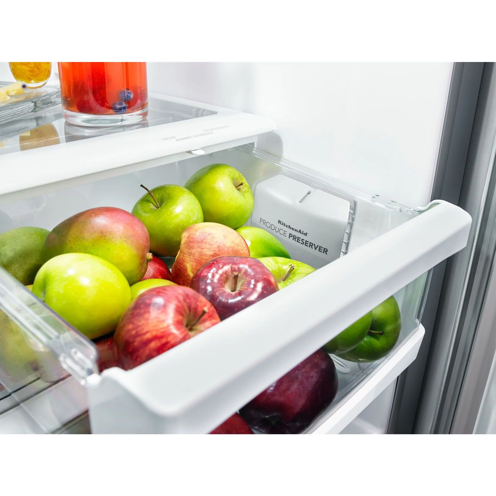 KitchenAid 25 cu.ft. 36-Width Standard Depth French Door Refrigerator with Interior Dispense -Stainless Steel (KRFF305ESS) - Image 15