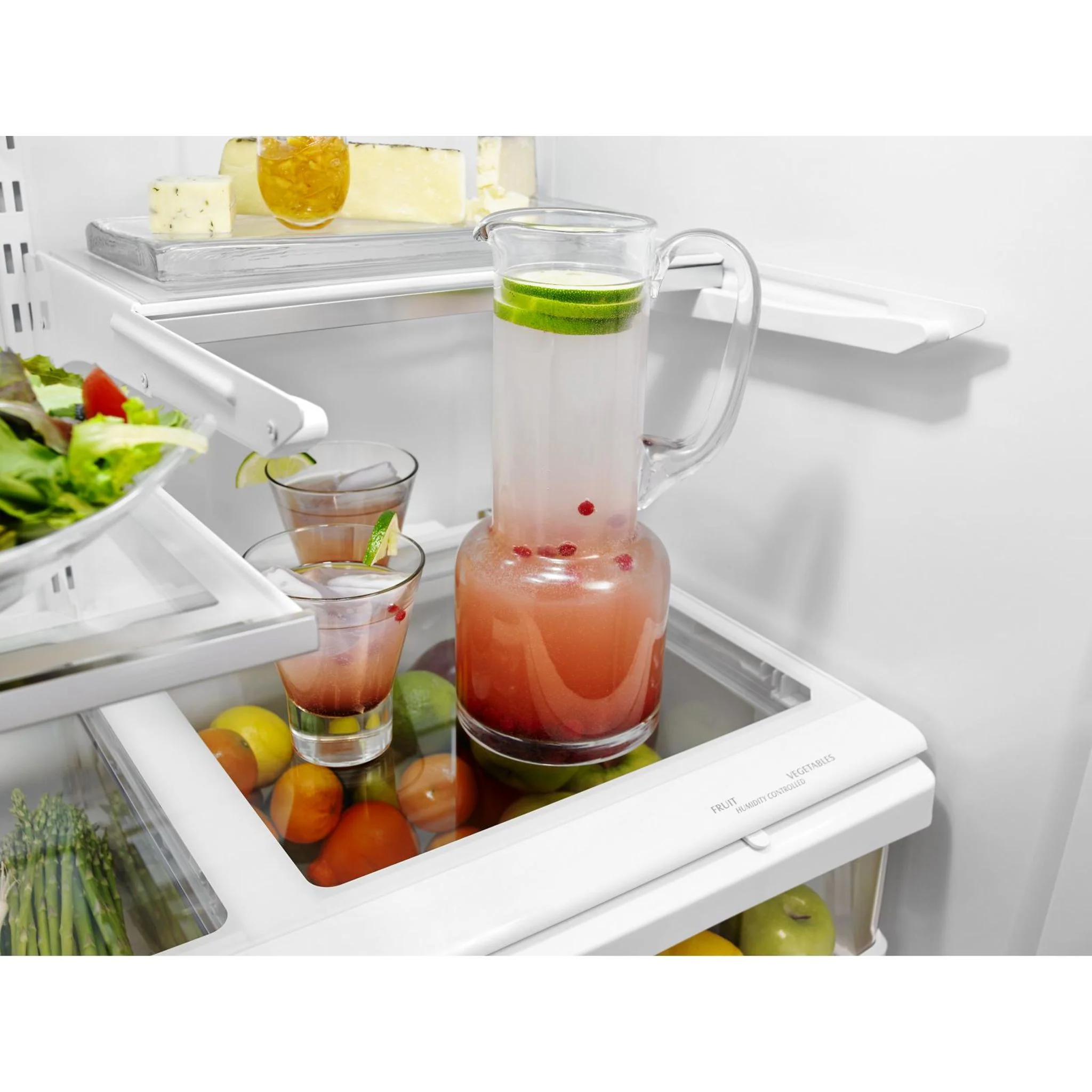 KitchenAid 25 cu.ft. 36-Width Standard Depth French Door Refrigerator with Interior Dispense -Stainless Steel (KRFF305ESS) - Image 31