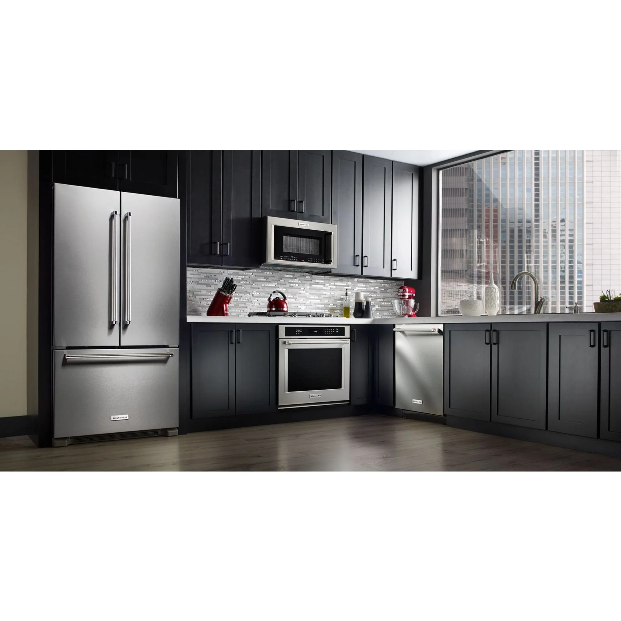 KitchenAid  20 cu.ft. 36" Width Counter-Depth French Door Refrigerator with Interior Dispense (KRFC300ESS) - Image 5