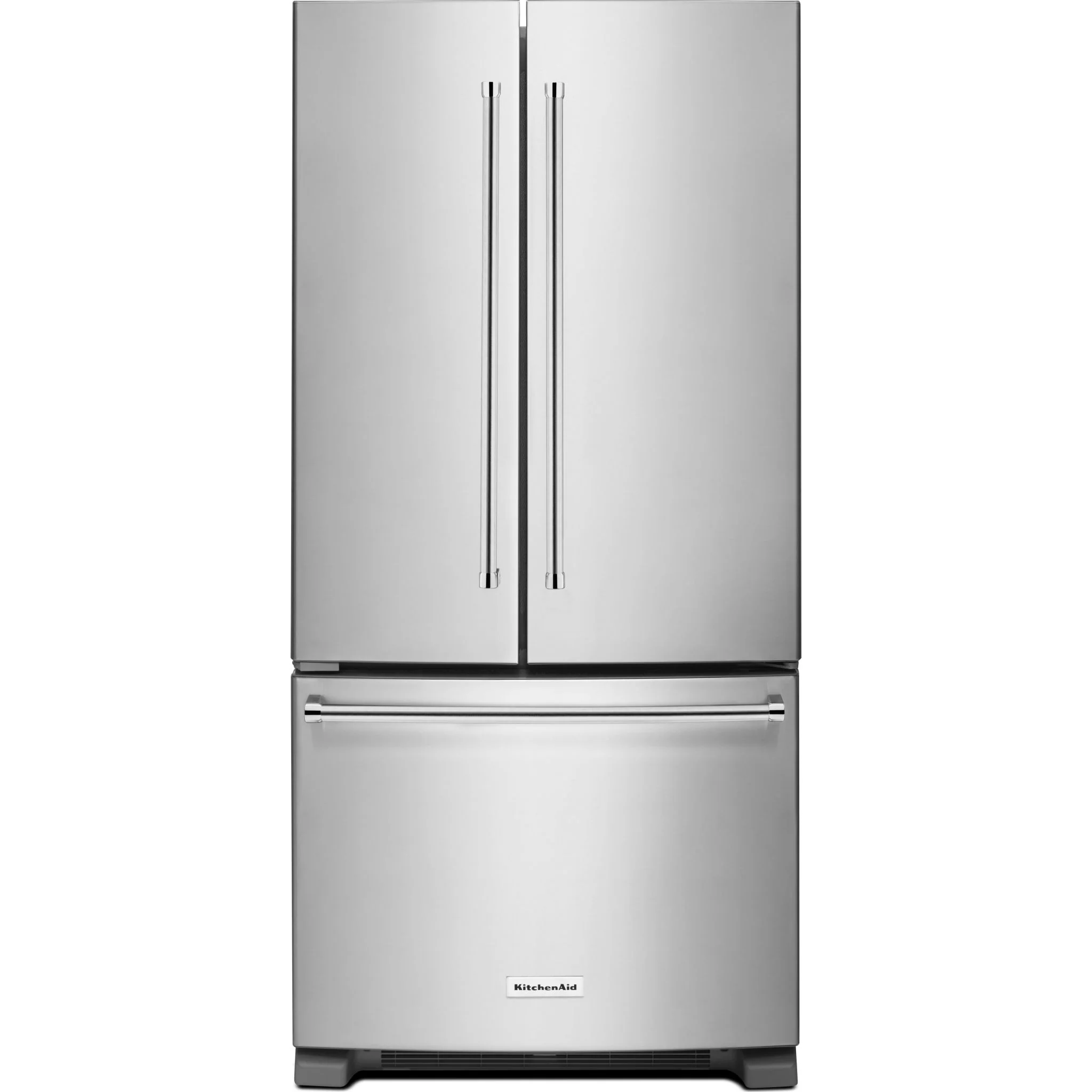 KitchenAid 22 cu. Ft. 33-Inch Width Standard Depth French Door Refrigerator with Interior Dispense -Stainless Steel (KRFF302ESS) - Image 7