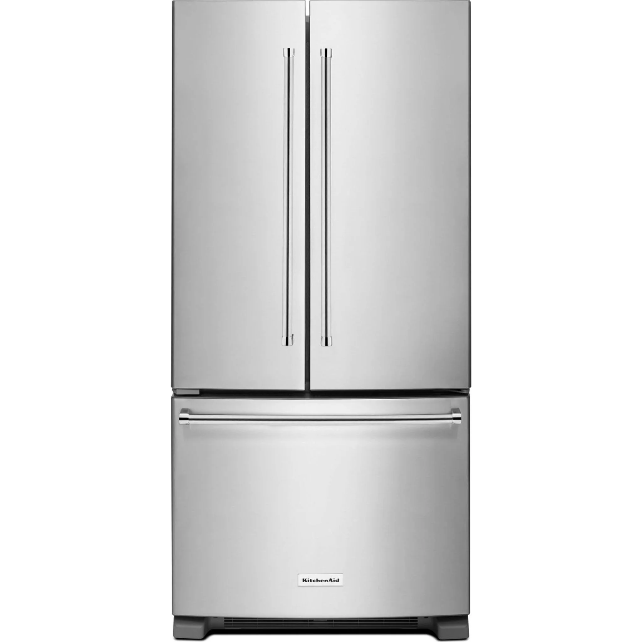 KitchenAid 22 cu. Ft. 33-Inch Width Standard Depth French Door Refrigerator with Interior Dispense -Stainless Steel (KRFF302ESS) - Image 8