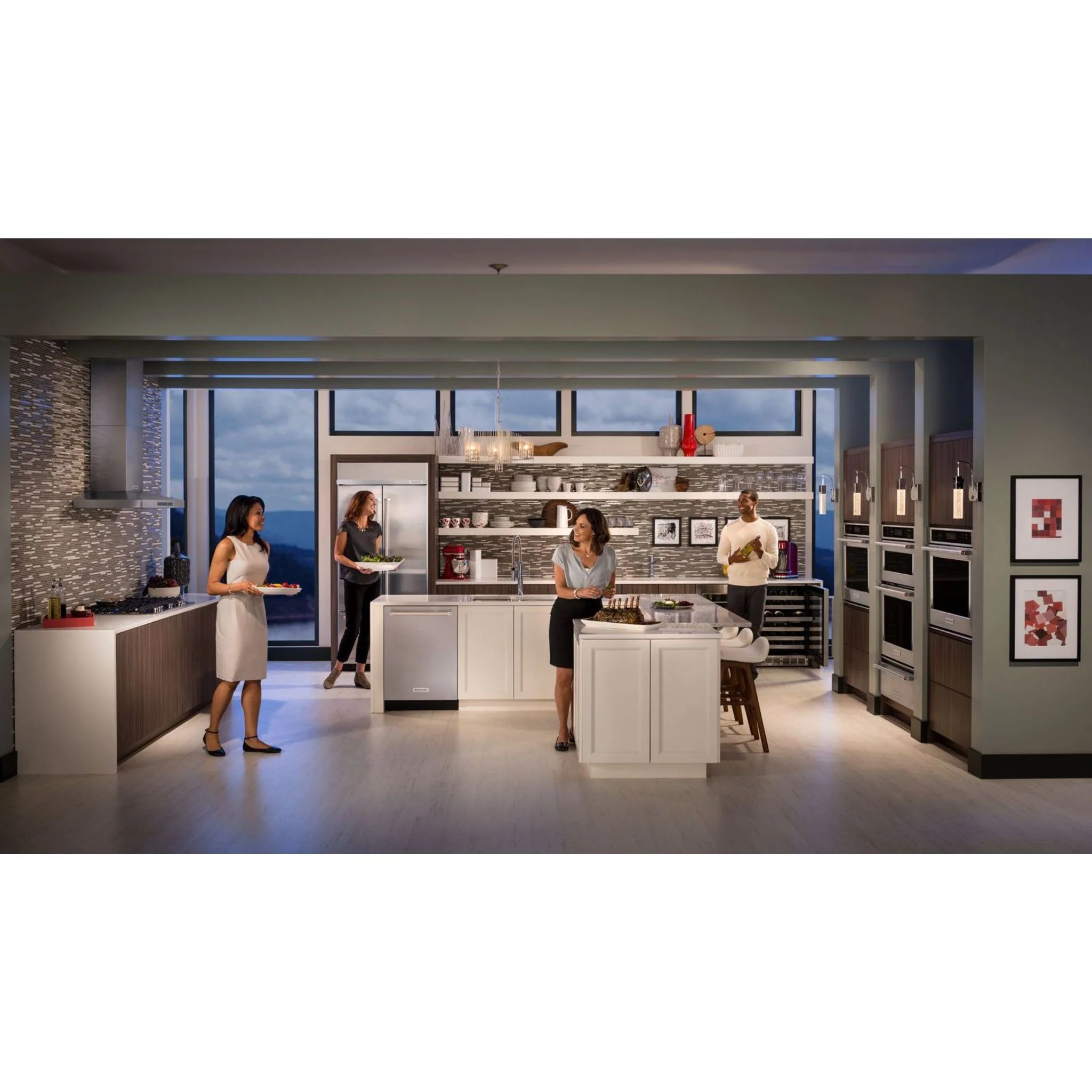 KitchenAid 20.8 cu.ft. 36" Width Built In Stainless Steel French Door Refrigerator with Platinum Interior Design - Stainless Steel (KBFN506ESS) - Image 12
