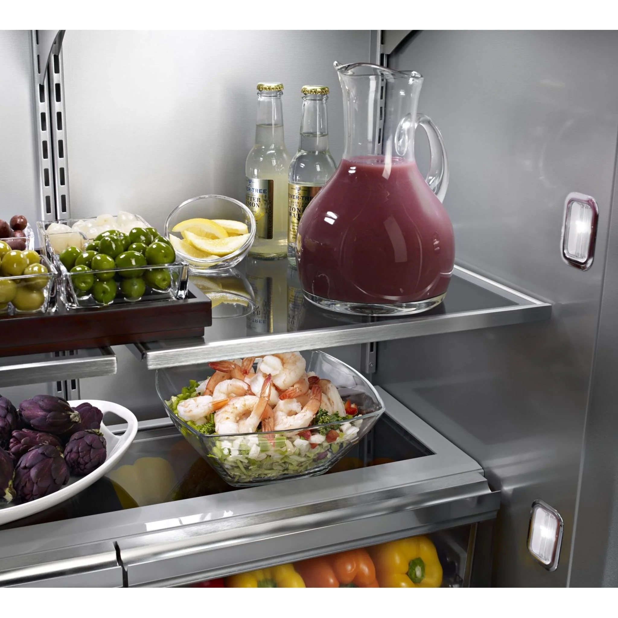 KitchenAid 20.8 cu.ft. 36" Width Built In Stainless Steel French Door Refrigerator with Platinum Interior Design - Stainless Steel (KBFN506ESS) - Image 13