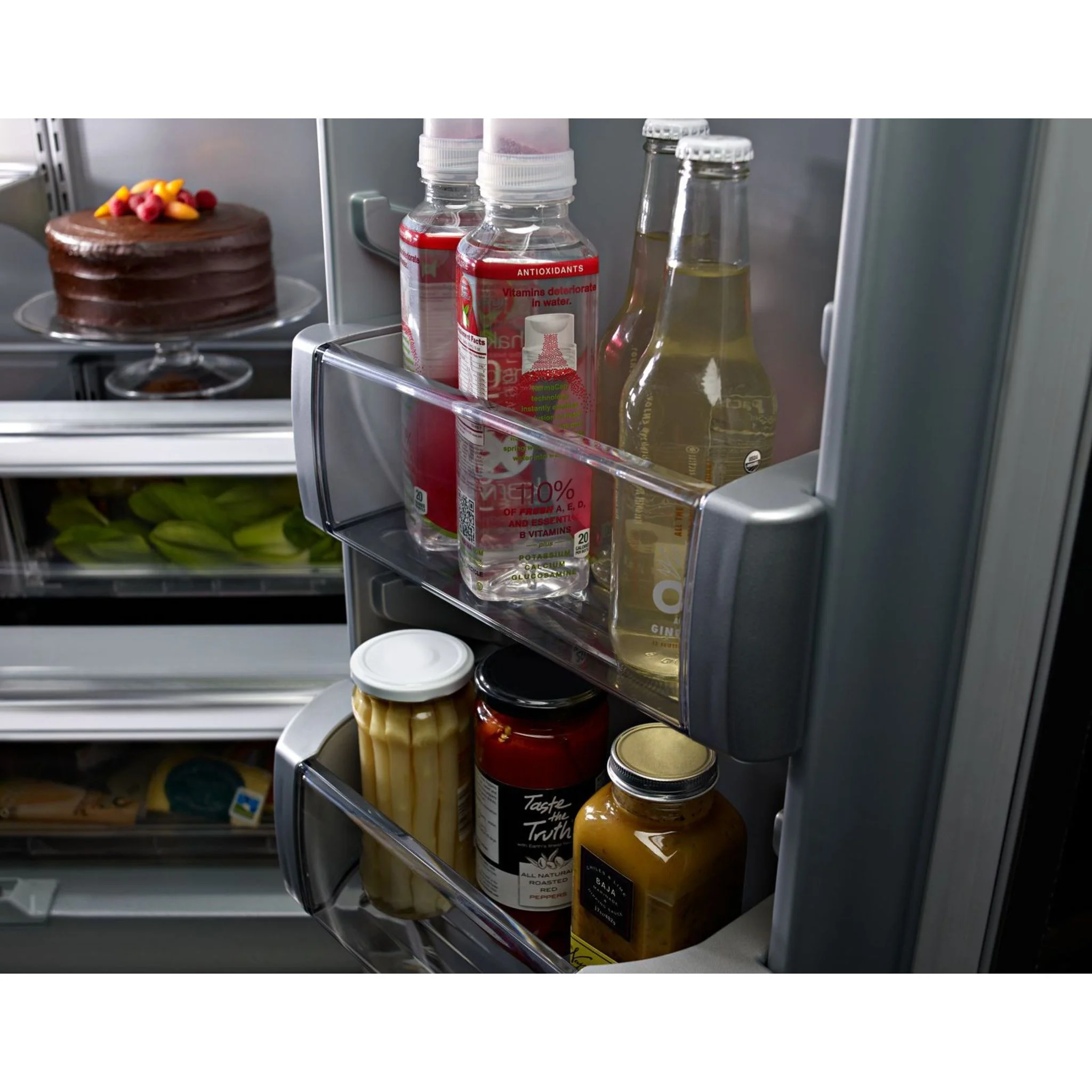 KitchenAid 20.8 cu.ft. 36" Width Built In Stainless Steel French Door Refrigerator with Platinum Interior Design - Stainless Steel (KBFN506ESS) - Image 29