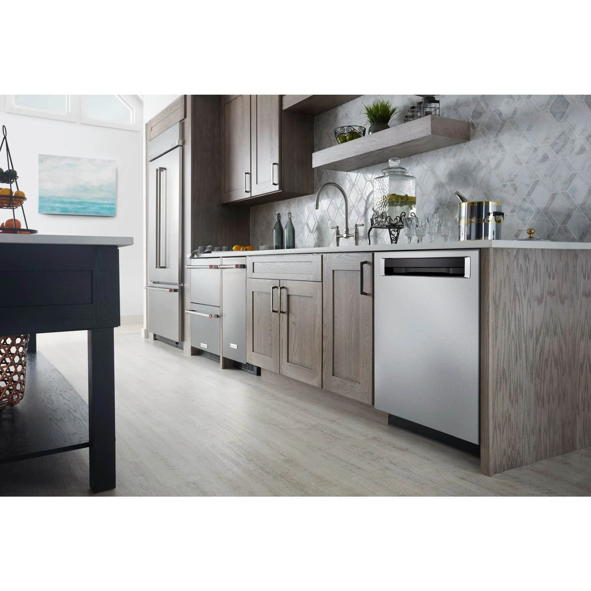 KitchenAid 20.8 cu.ft. 36" Width Built In Stainless Steel French Door Refrigerator with Platinum Interior Design - Stainless Steel (KBFN506ESS) - Image 32