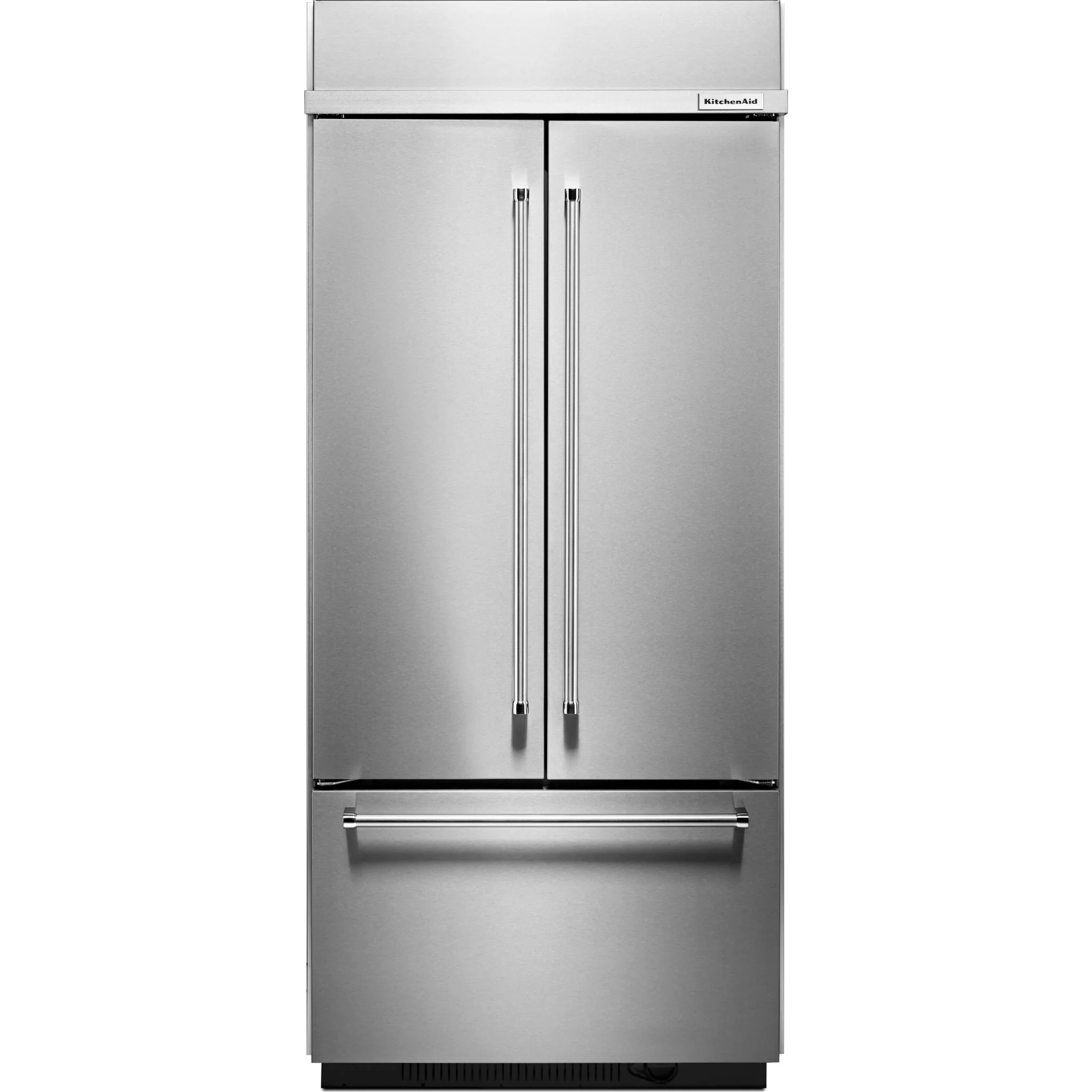 KitchenAid 20.8 cu.ft. 36" Width Built In Stainless Steel French Door Refrigerator with Platinum Interior Design - Stainless Steel (KBFN506ESS) - Image 39