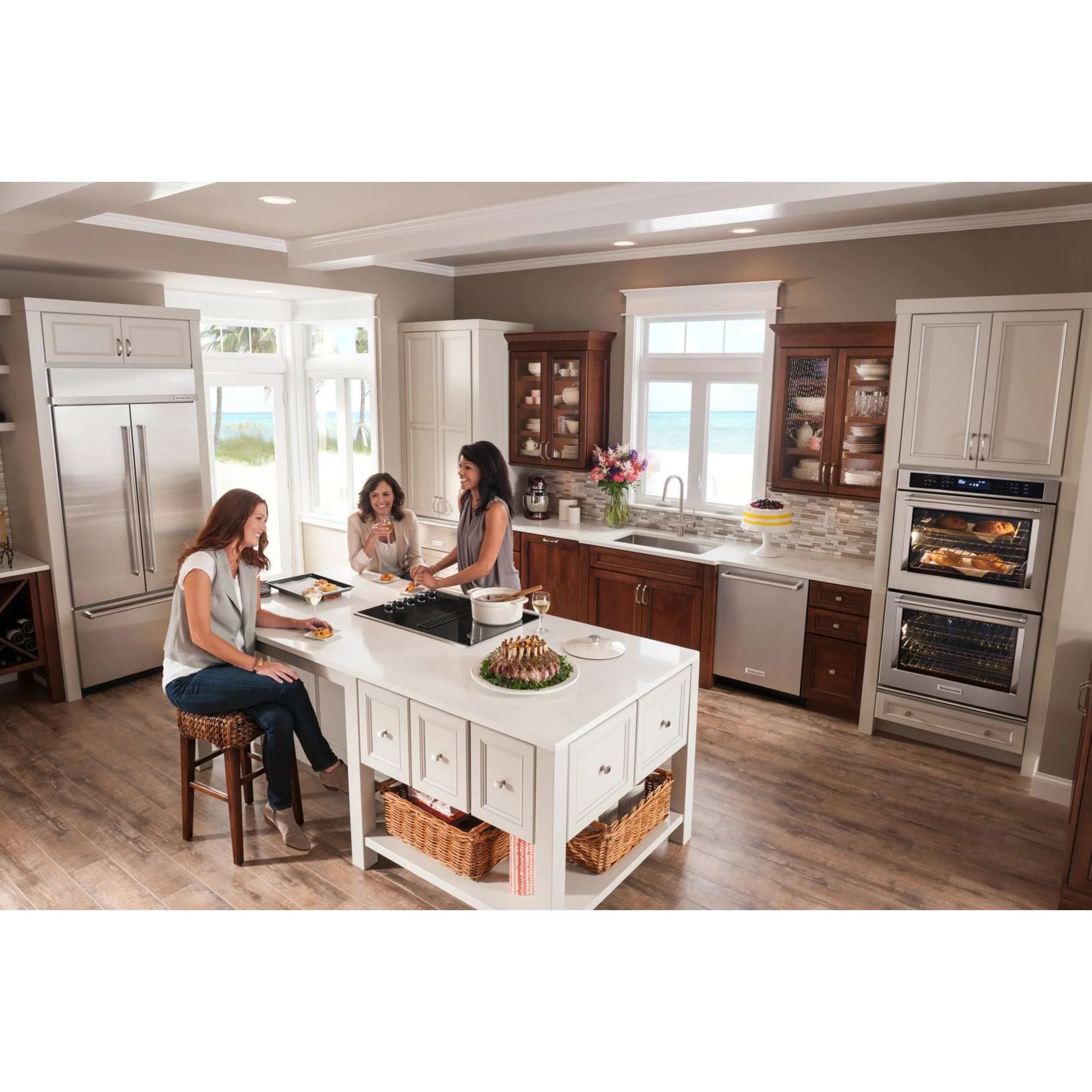 KitchenAid 20.8 cu.ft. 36" Width Built In Stainless Steel French Door Refrigerator with Platinum Interior Design - Stainless Steel (KBFN506ESS) - Image 44