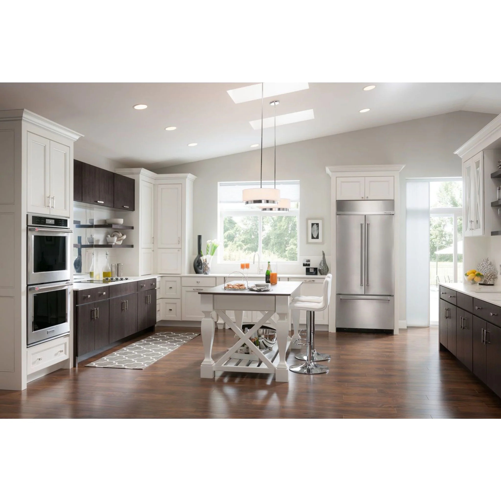 KitchenAid 20.8 cu.ft. 36" Width Built In Stainless Steel French Door Refrigerator with Platinum Interior Design - Stainless Steel (KBFN506ESS) - Image 7
