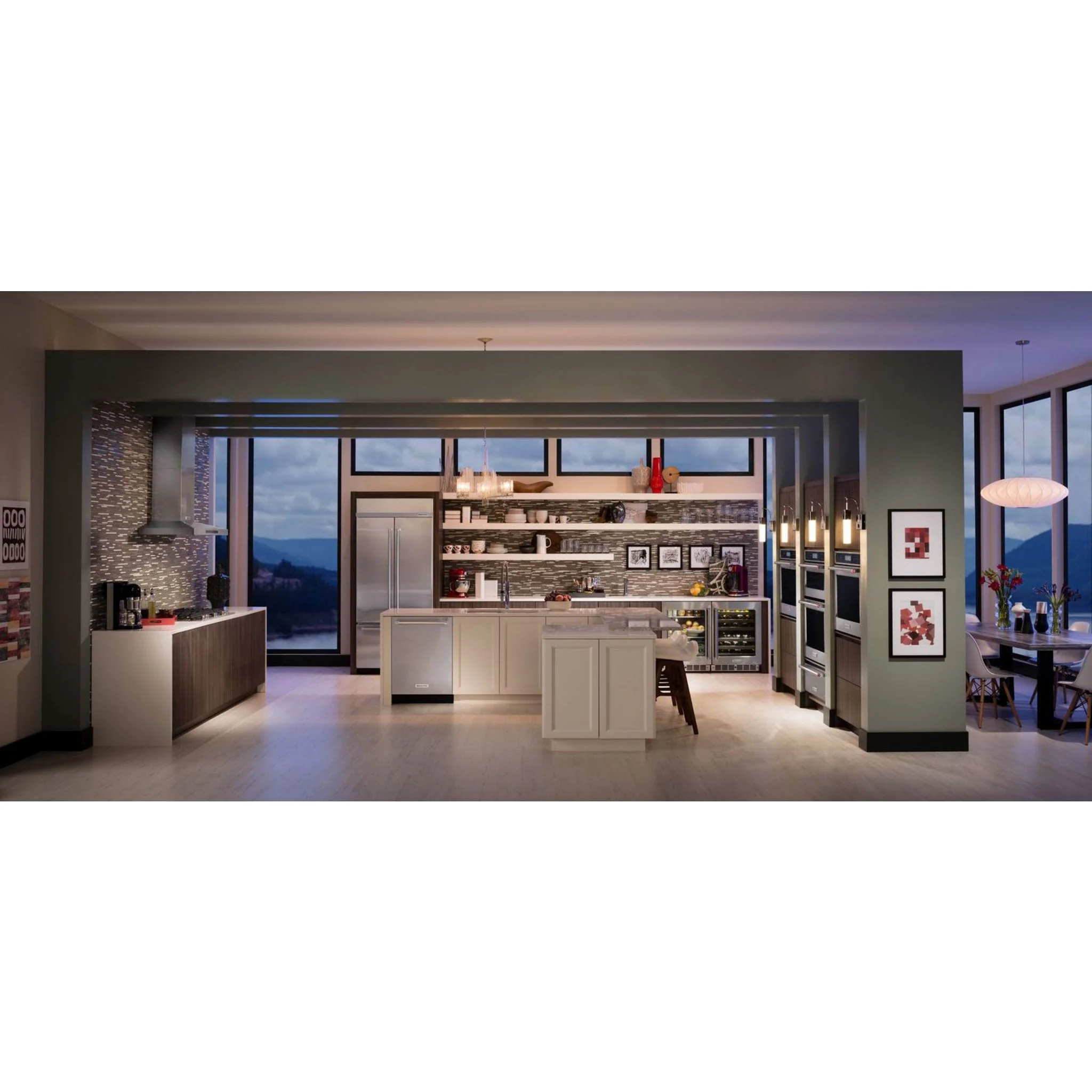 KitchenAid 20.8 cu.ft. 36" Width Built In Stainless Steel French Door Refrigerator with Platinum Interior Design - Stainless Steel (KBFN506ESS) - Image 8