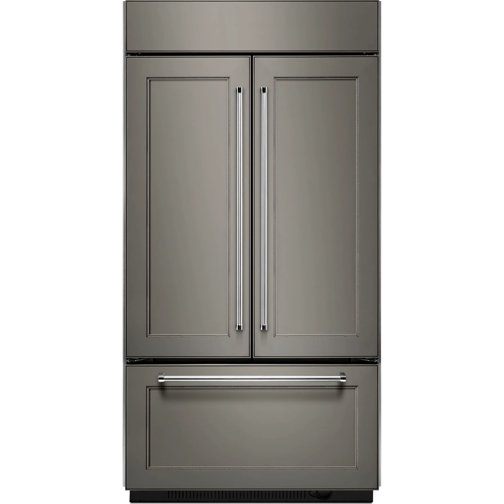 KitchenAid 24.2 cu.ft. 42" Width Built-In Panel Ready French Door Refrigerator with Platinum Interior Design - Panel Ready (KBFN502EPA) - Image 3