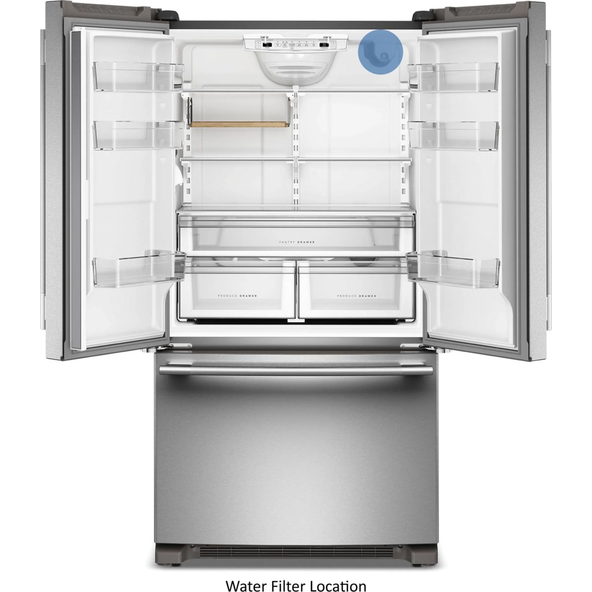 KitchenAid 20 Cu. Ft. 36-Inch Counter-Depth French Door Refrigerator with Internal Water Dispenser -PrintShield Stainless (KRFC136SPS) - Image 10